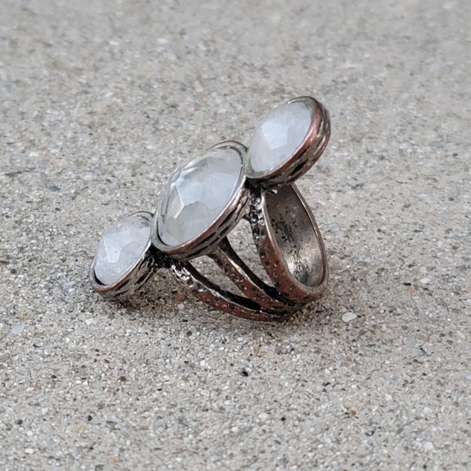 The Unbranded Brand Vtg Gemstone Ring Size ONE SIZE - 3 Thumbnail