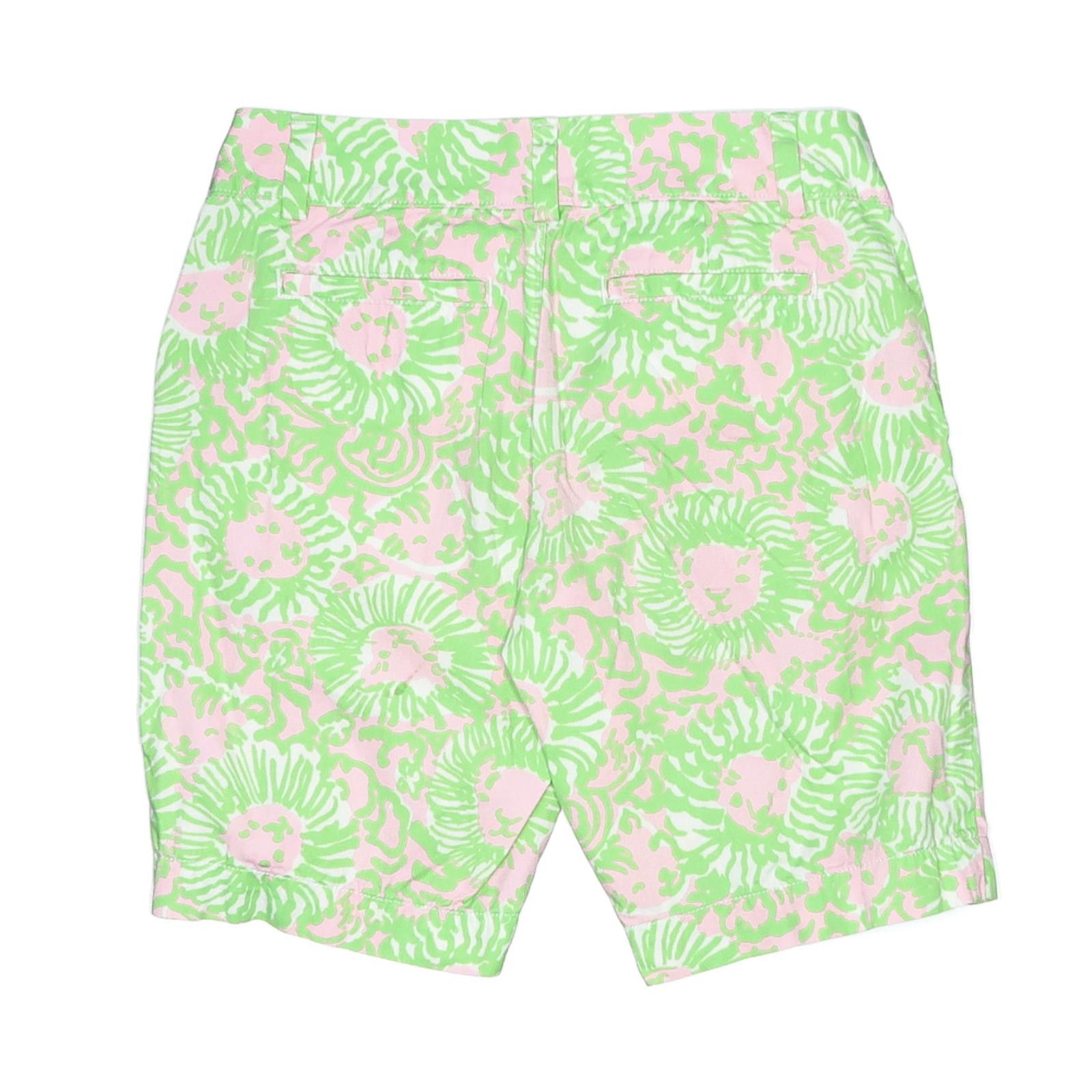 Other Lilly Pulitzer Women's Shorts Size 2 Green Lion Print Size 26" / US 2 / IT 38 - 2 Thumbnail