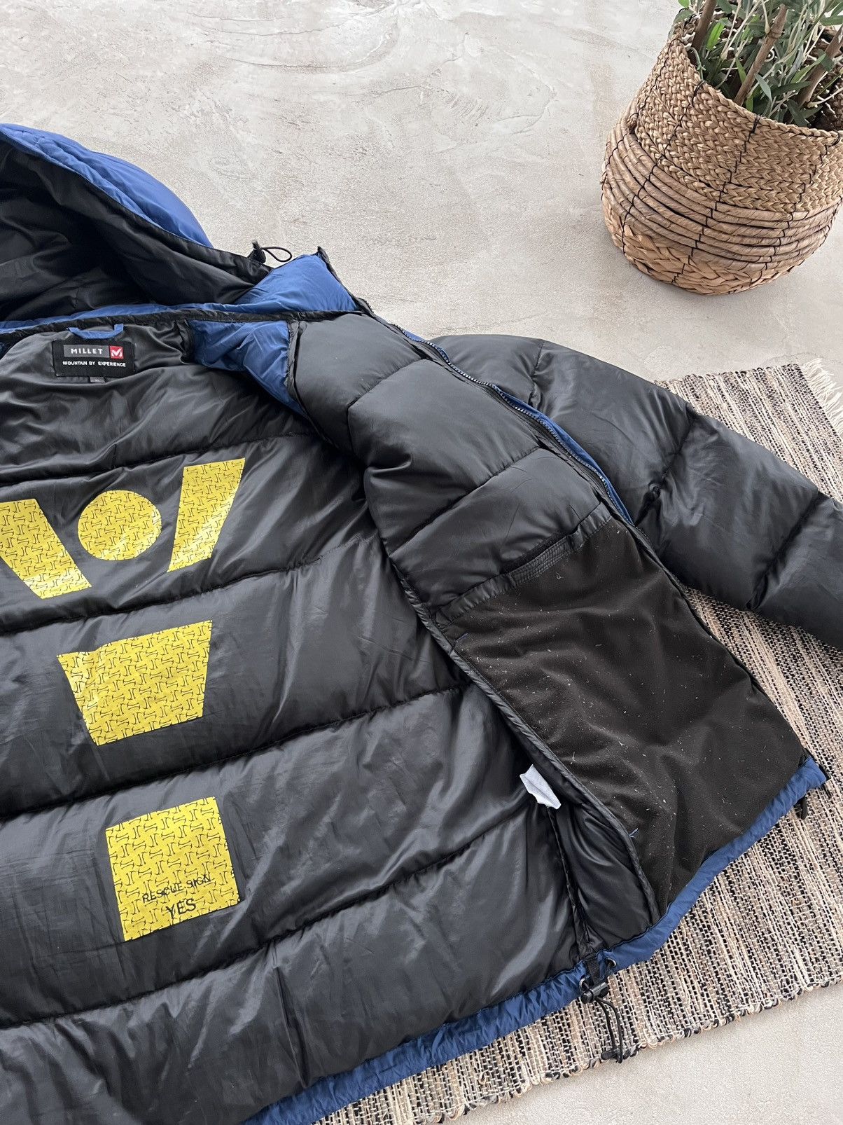 The North Face Vintage Millet Blue Black Outdoor Down Jacket Avantgarde Size US XL / EU 56 / 4 - 22 Thumbnail