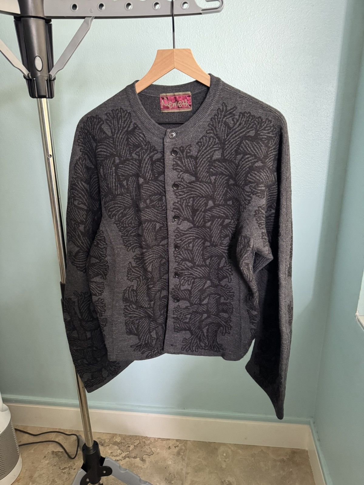 Christopher Nemeth Knit Cardigan 203K - Dark Grey Size US M / EU 48-50 / 2 - 1 Thumbnail