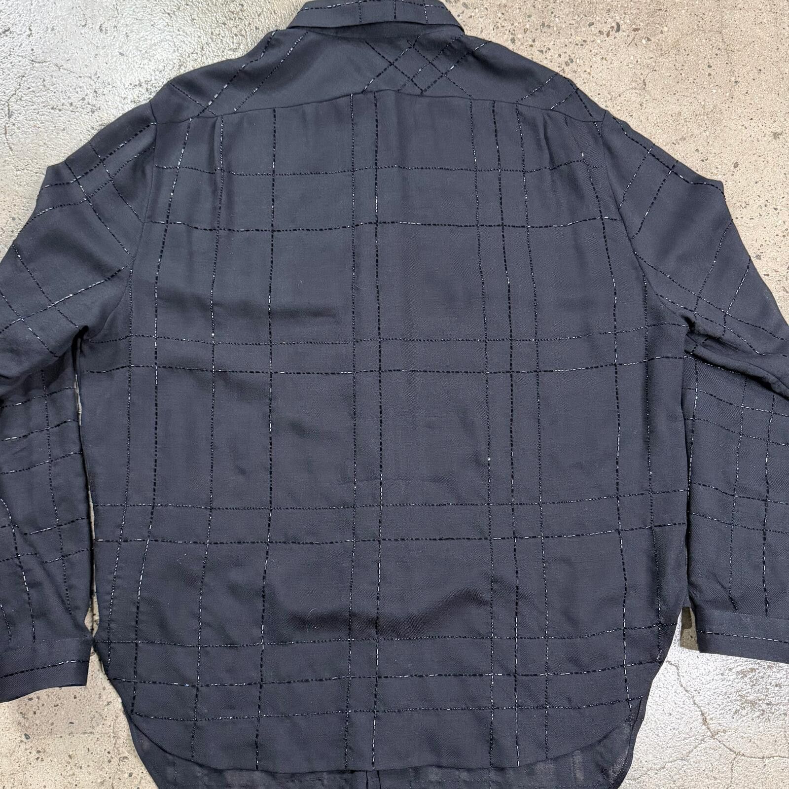 Saint Laurent Paris Saint Laurent Beaded Button Up Shirt Size L / US 10 / IT 46 - 5 Thumbnail