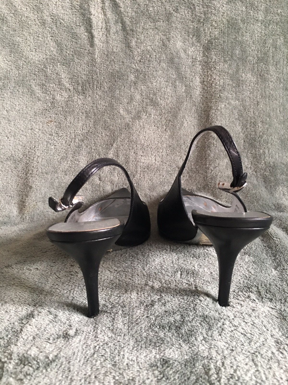 Dolce & Gabbana Dolce & Gabbana Black Leather Sling Heels Pumps EU 38 Size US 8 / IT 38 - 6 Thumbnail
