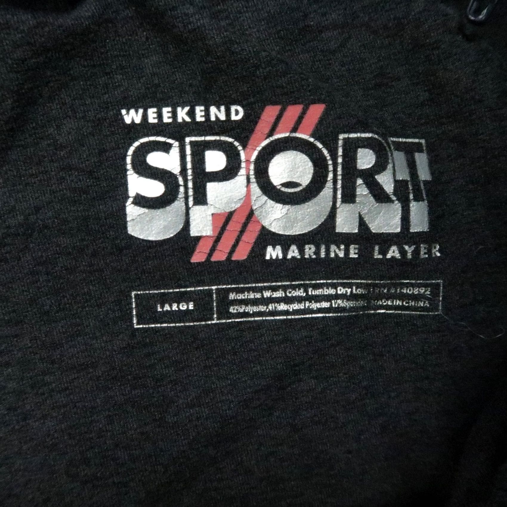 Marine Layer Marine Layer Pants Mens Large Black Weekend Sport Jogger Athletic Stretch Pants Size US 33 - 4 Thumbnail