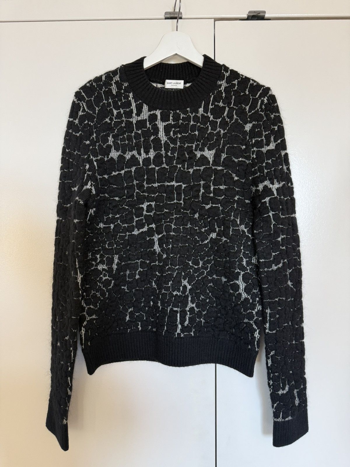 Saint Laurent Paris Saint Laurent Paris Wool Mohair Knit Sweater Size US L / EU 52-54 / 3 - 1 Thumbnail