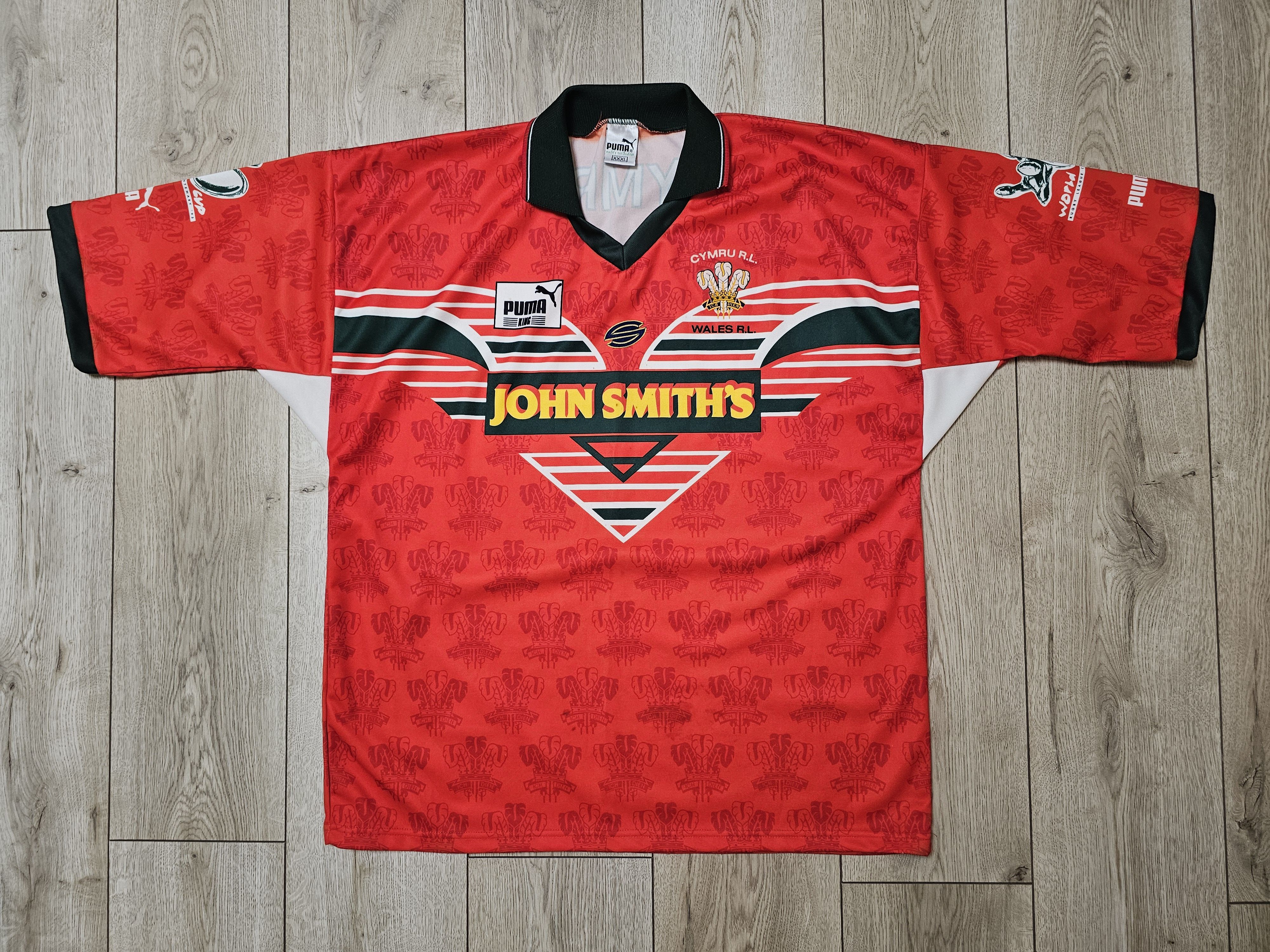 Vintage WALES RUGBY JERSEY VINTAGE 1995 WRU RUGBY SHIRT WORLD CUP Size US XXL / EU 58 / 5 - 1 Thumbnail