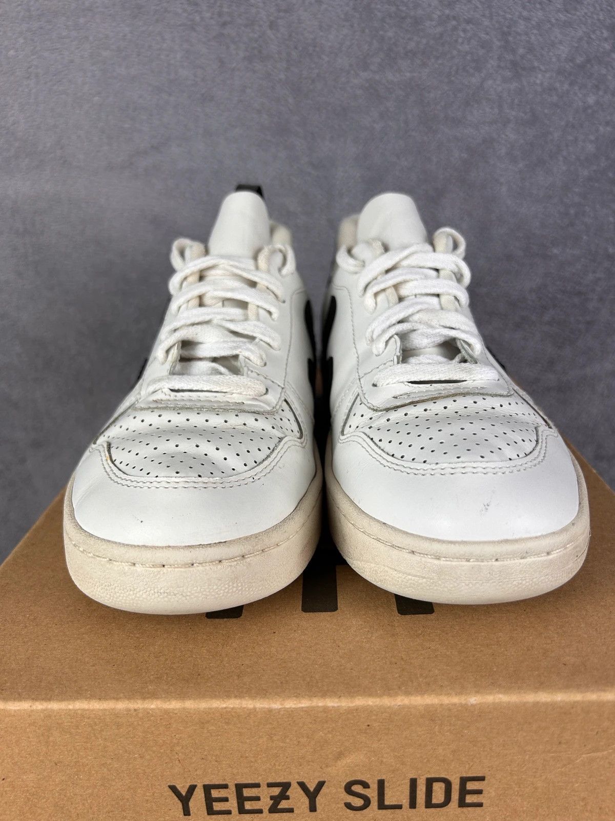 Designer × Veja Wata Veja leather white black sneakers Size US 7 / IT 37 - 5 Thumbnail