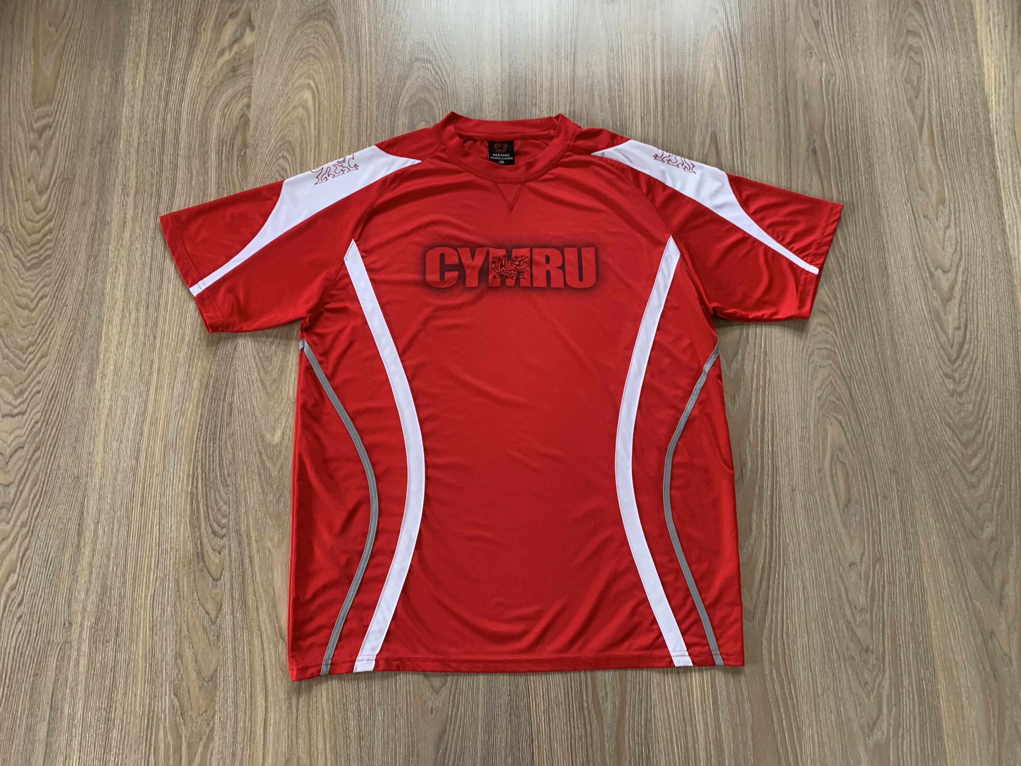 Vintage Cymru Wales Manav Rugby Printed T Shirt Size US XXL / EU 58 / 5 - 1 Thumbnail