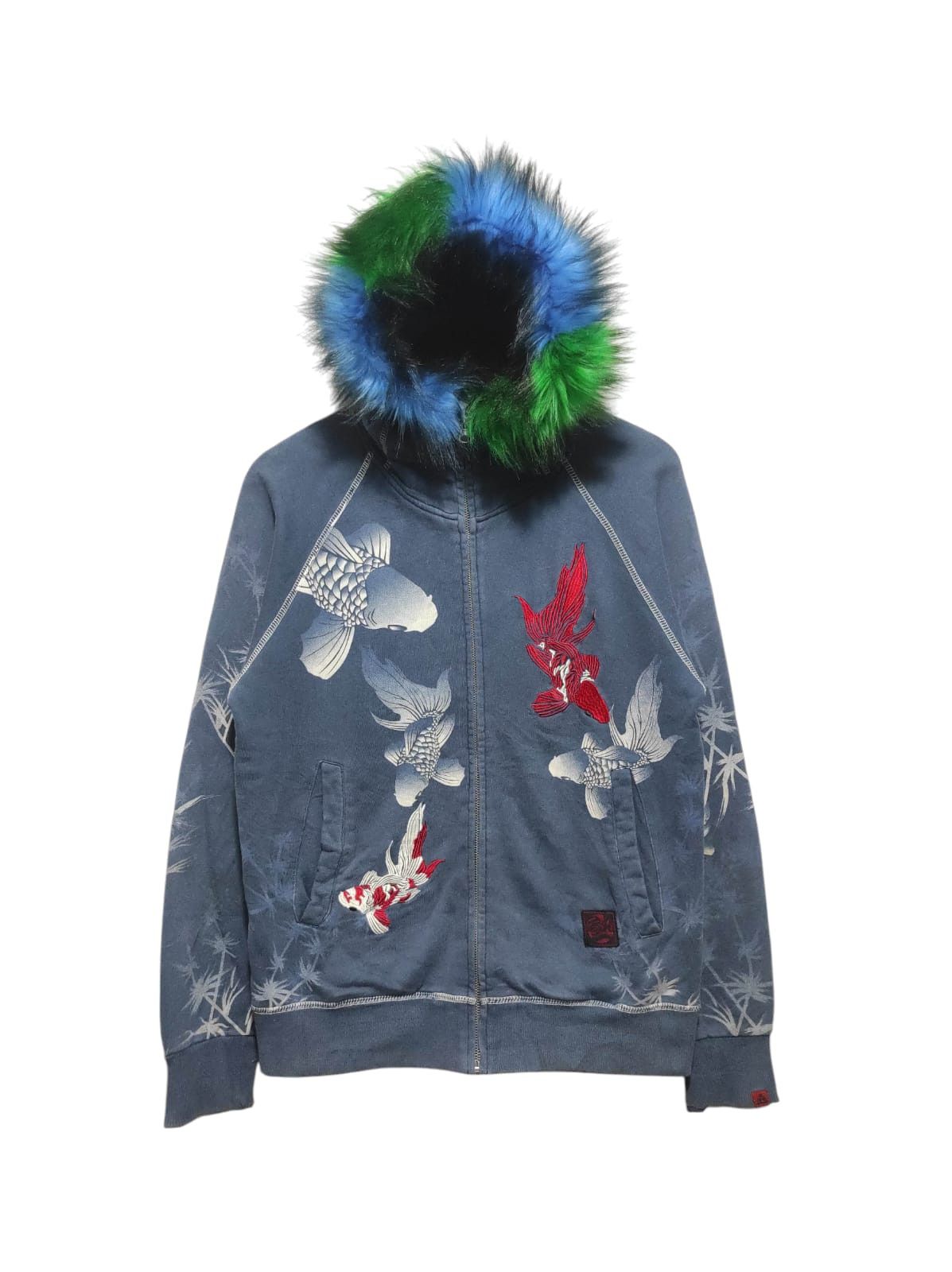 Hysteric Glamour Sukajan Japan Koi Fur Hoodie i6w9 LGB style Size US M / EU 48-50 / 2 - 2 Thumbnail