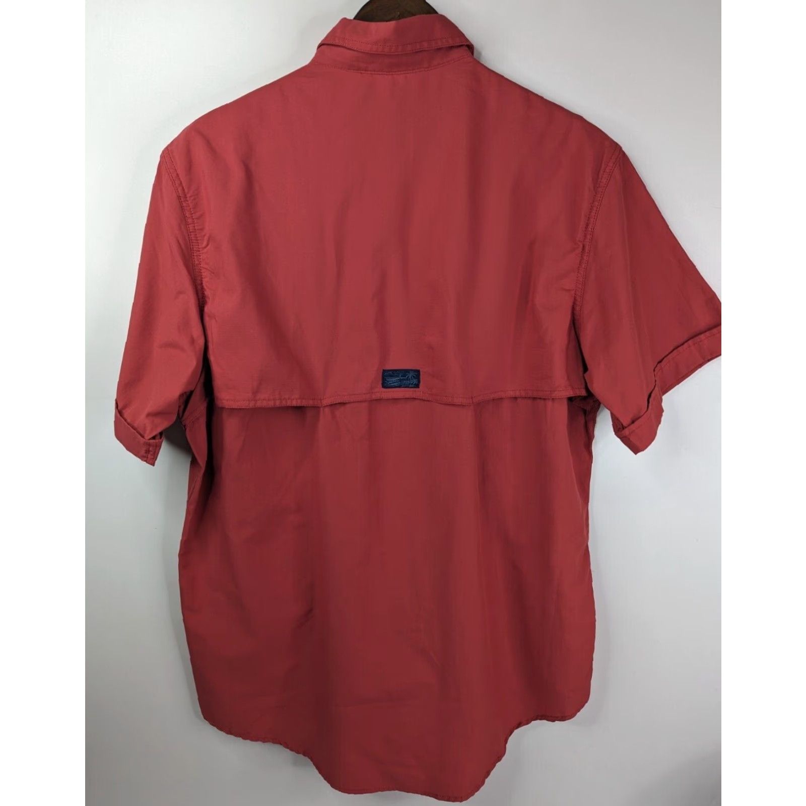 Izod Izod Saltwater Shirt Mens Medium Saltwater Red Relaxed Logo Short Sleeve Fishing Size US M / EU 48-50 / 2 - 2 Thumbnail
