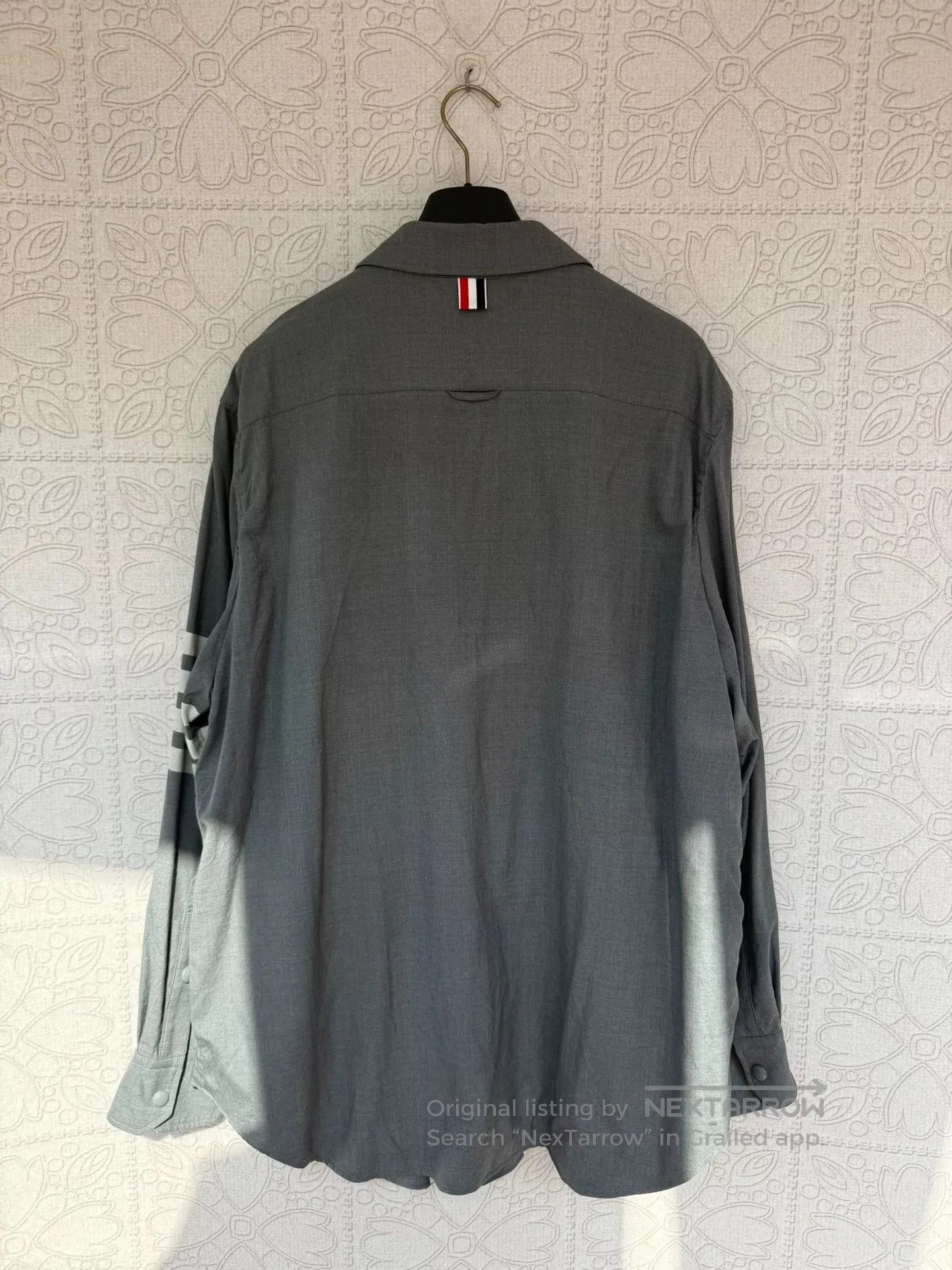 Thom Browne thom browne four-bar wool shirt jacket. Size US M / EU 48-50 / 2 - 2 Thumbnail