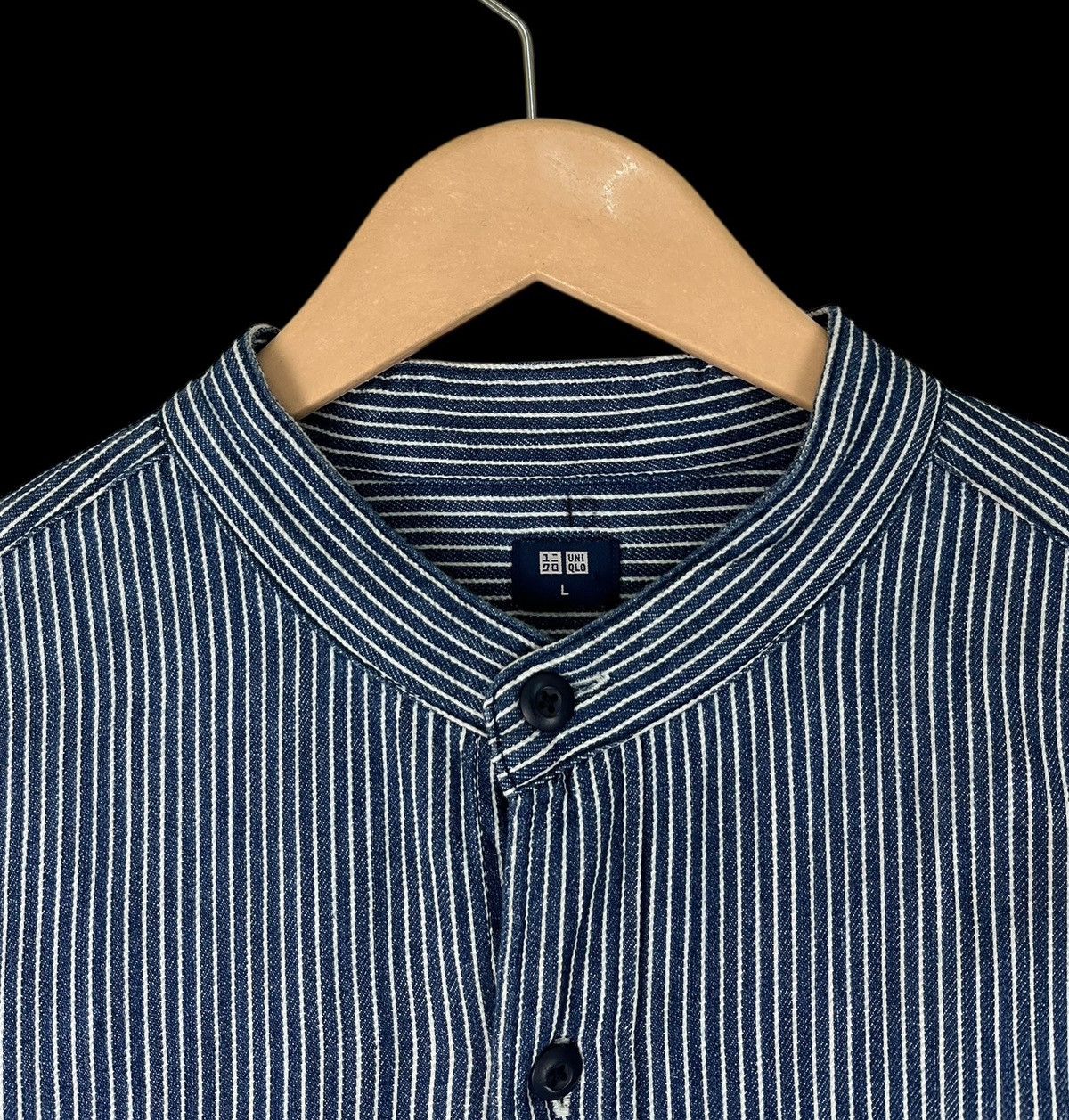 Uniqlo Uniqlo Wabash Mandarin Collar Button Up Shirt Size US L / EU 52-54 / 3 - 10 Thumbnail