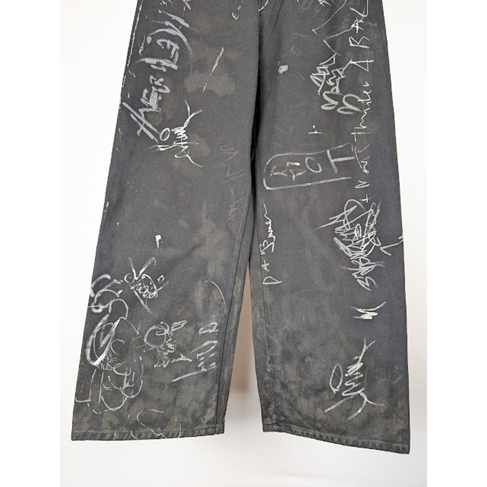 Balenciaga o1rshd1 Baggy Pants / Jeans in Black XS Size US 28 / EU 44 - 4 Thumbnail