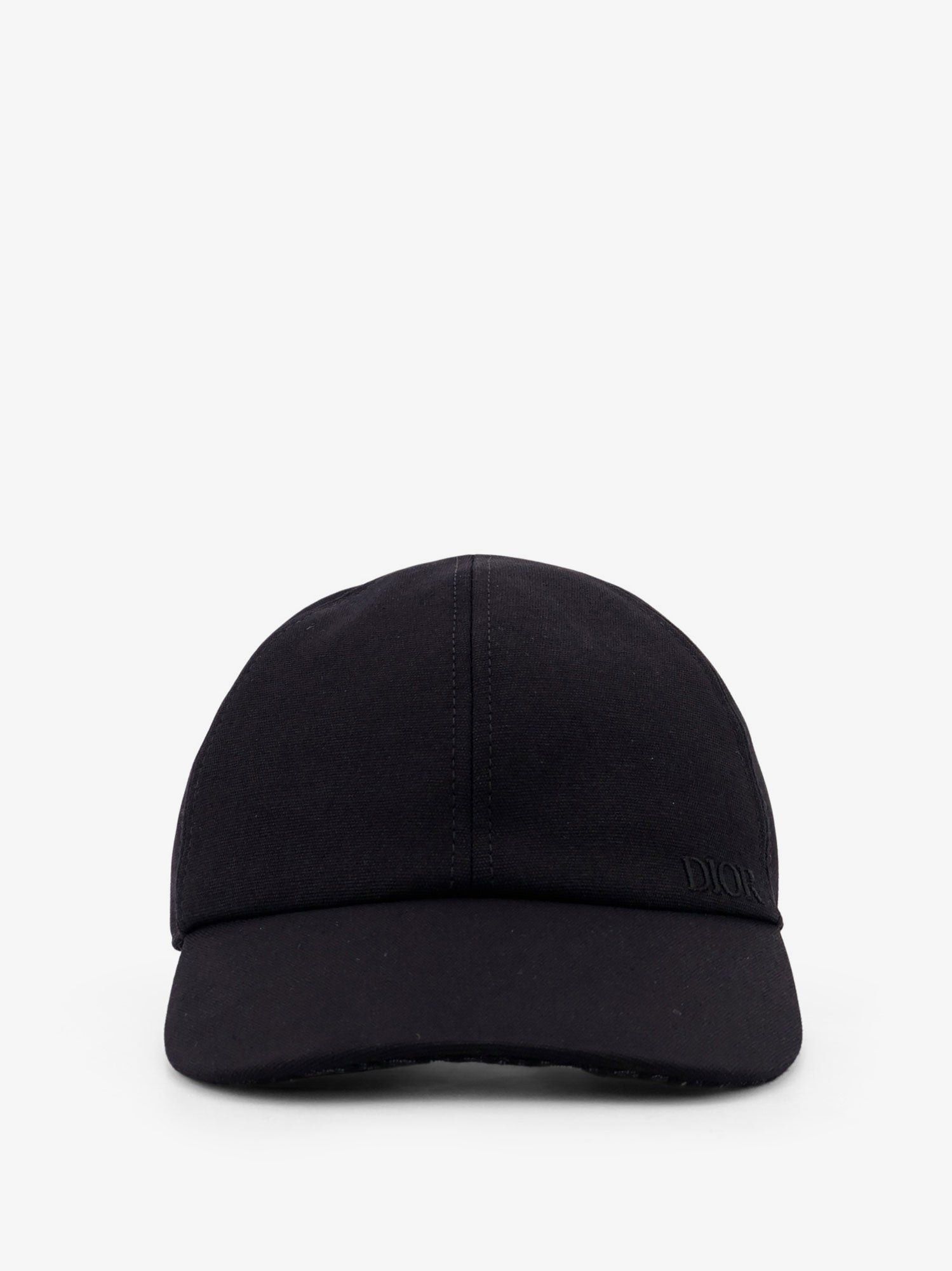 DIOR Embroidered Logo Baseball Hat Size M Christian Dior Couture Baseball Cap Navy Blue Cotton Canvas  main image 2