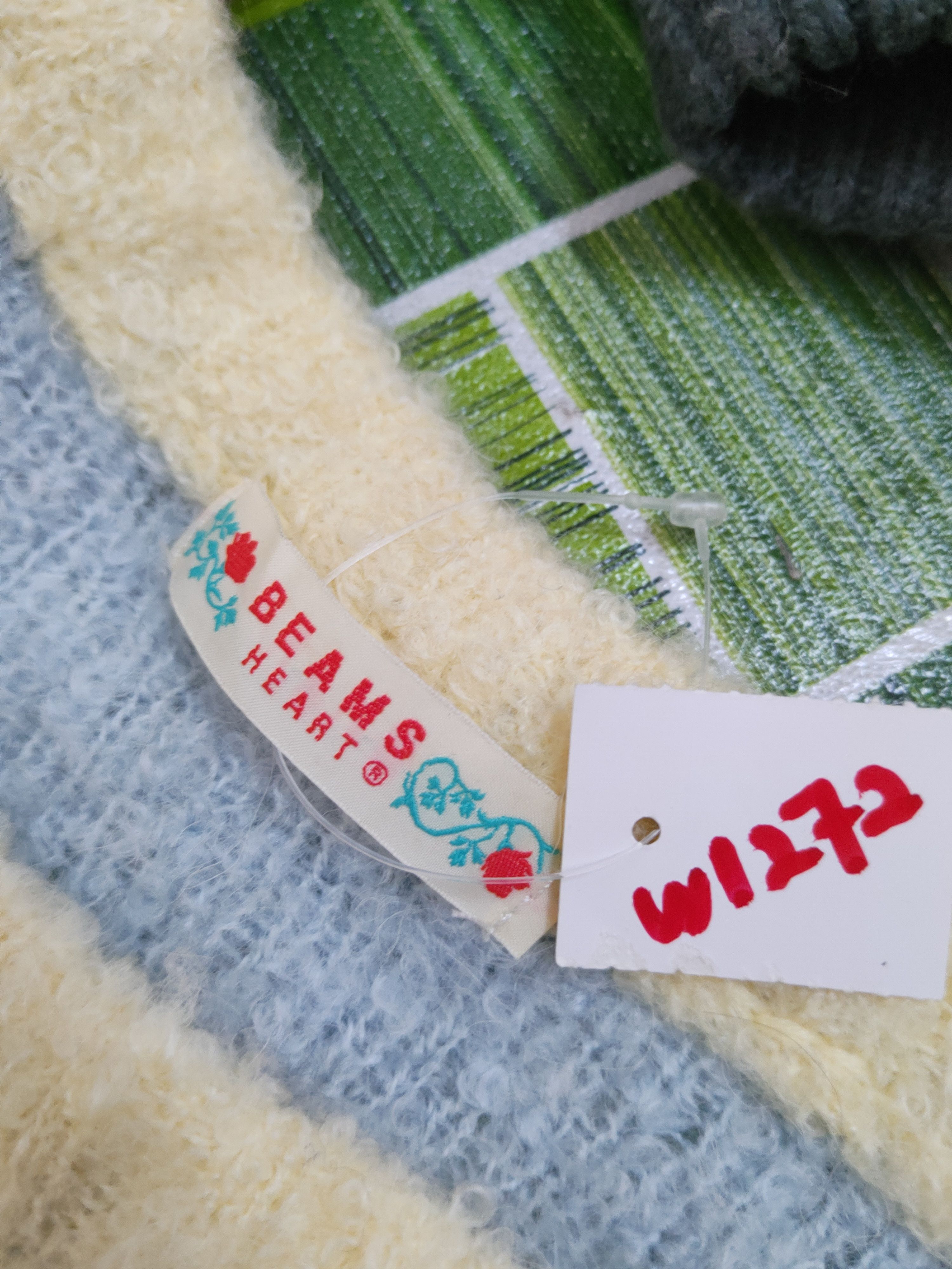 Homespun Knitwear Beams Heart Blue Knitwear Sweatshirts #W1272 Size S / US 4 / IT 40 - 11 Thumbnail