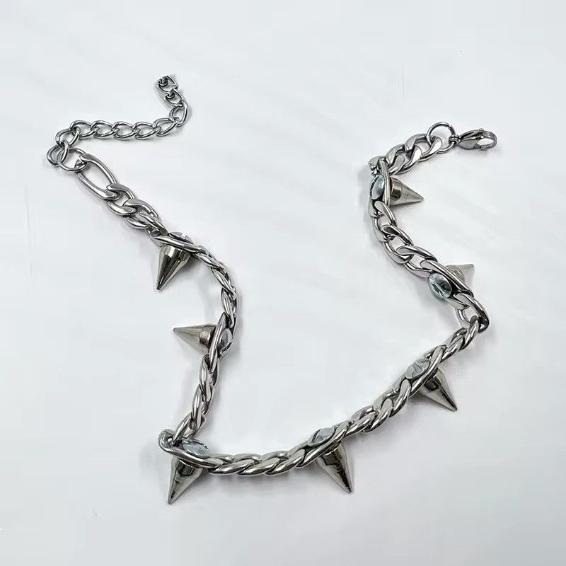 Jewelry × Vintage Hip -hop Metal Rivet Pendant Necklace Size ONE SIZE - 2 Thumbnail