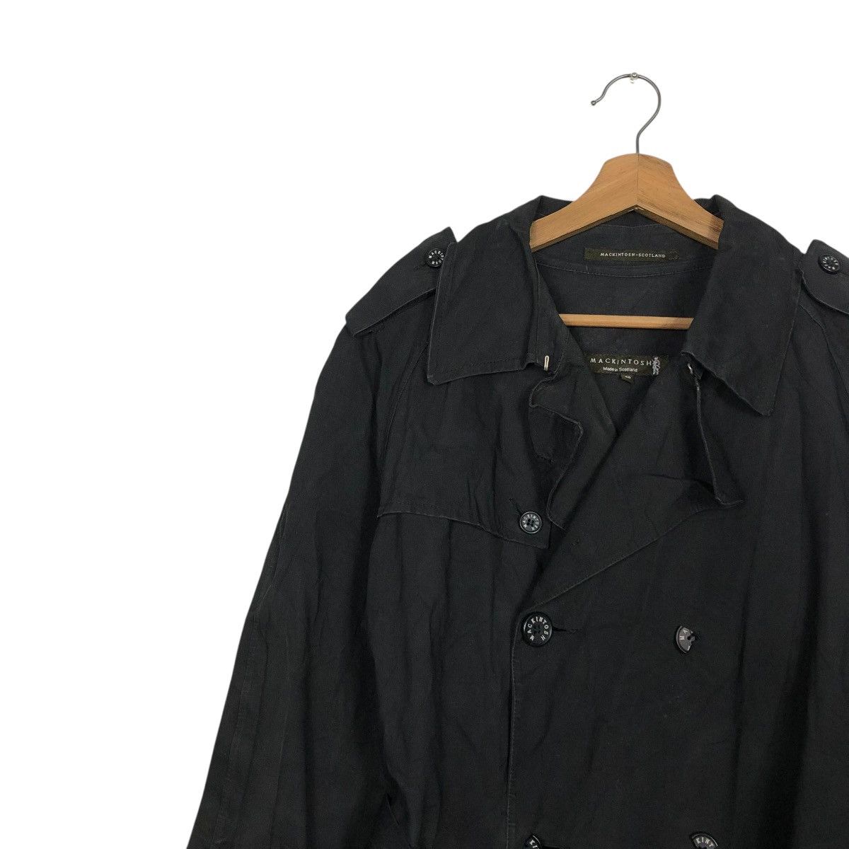 Mackintosh 🔥VINTAGE LONG JACKET WAX DESIGN RICH BLACK MACKINTOSH Size US M / EU 48-50 / 2 - 8 Thumbnail