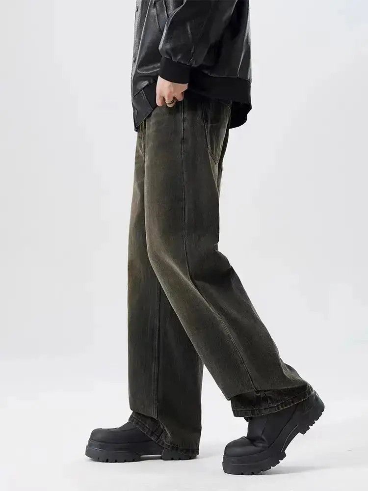 Japanese Brand Vintage American High Street Loose Black Jeans Size US 34 / EU 50 - 2 Thumbnail