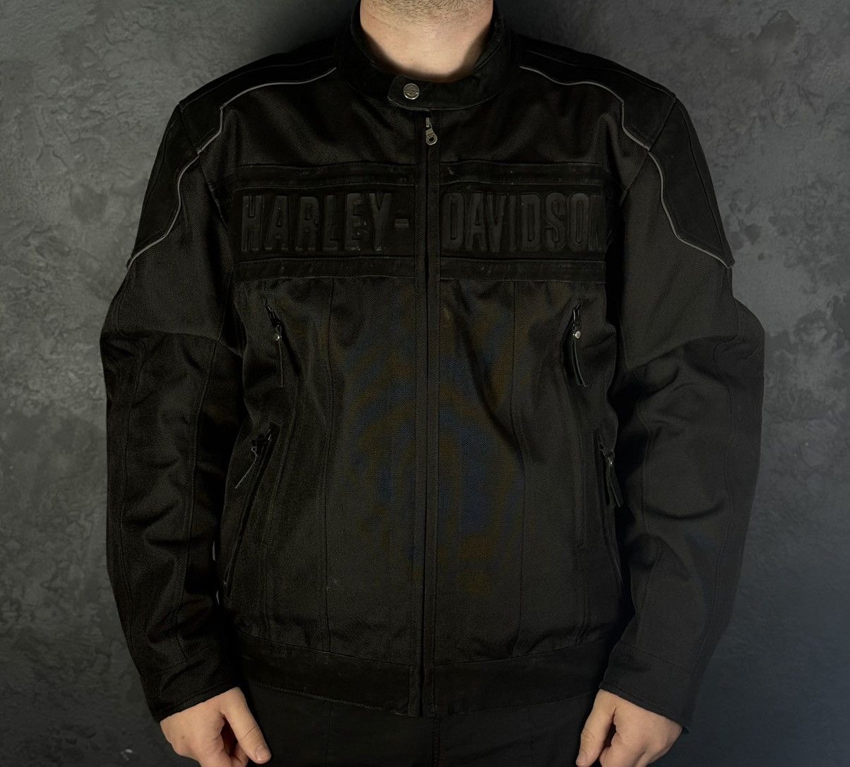 Harley Davidson Harley Davidson Authority Leanther Textile Jacket Body Armor Size US XL / EU 56 / 4 - 1 Thumbnail