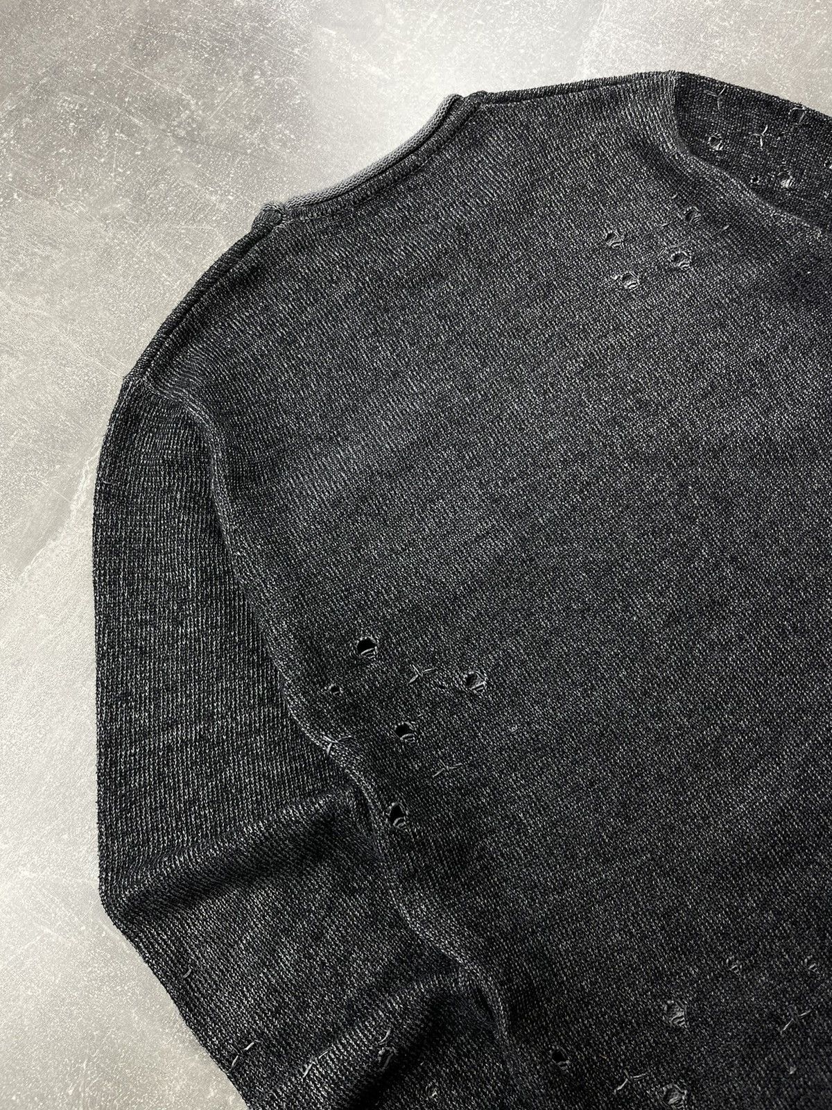 Japanese Brand Japanes Tokuno Shima Avant Garde Distressed Acrylic Sweater Size US M / EU 48-50 / 2 - 7 Thumbnail