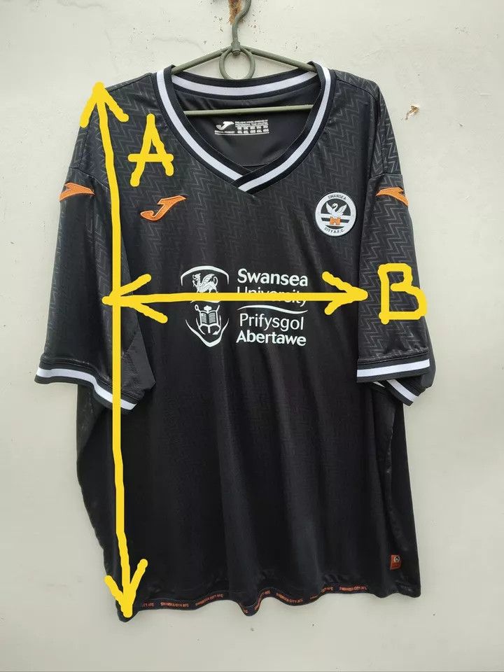 Vintage SWANSEA CITY 2021/22 AWAY FOOTBALL Kit SHIRT SOCCER Size US XXL / EU 58 / 5 - 13 Thumbnail