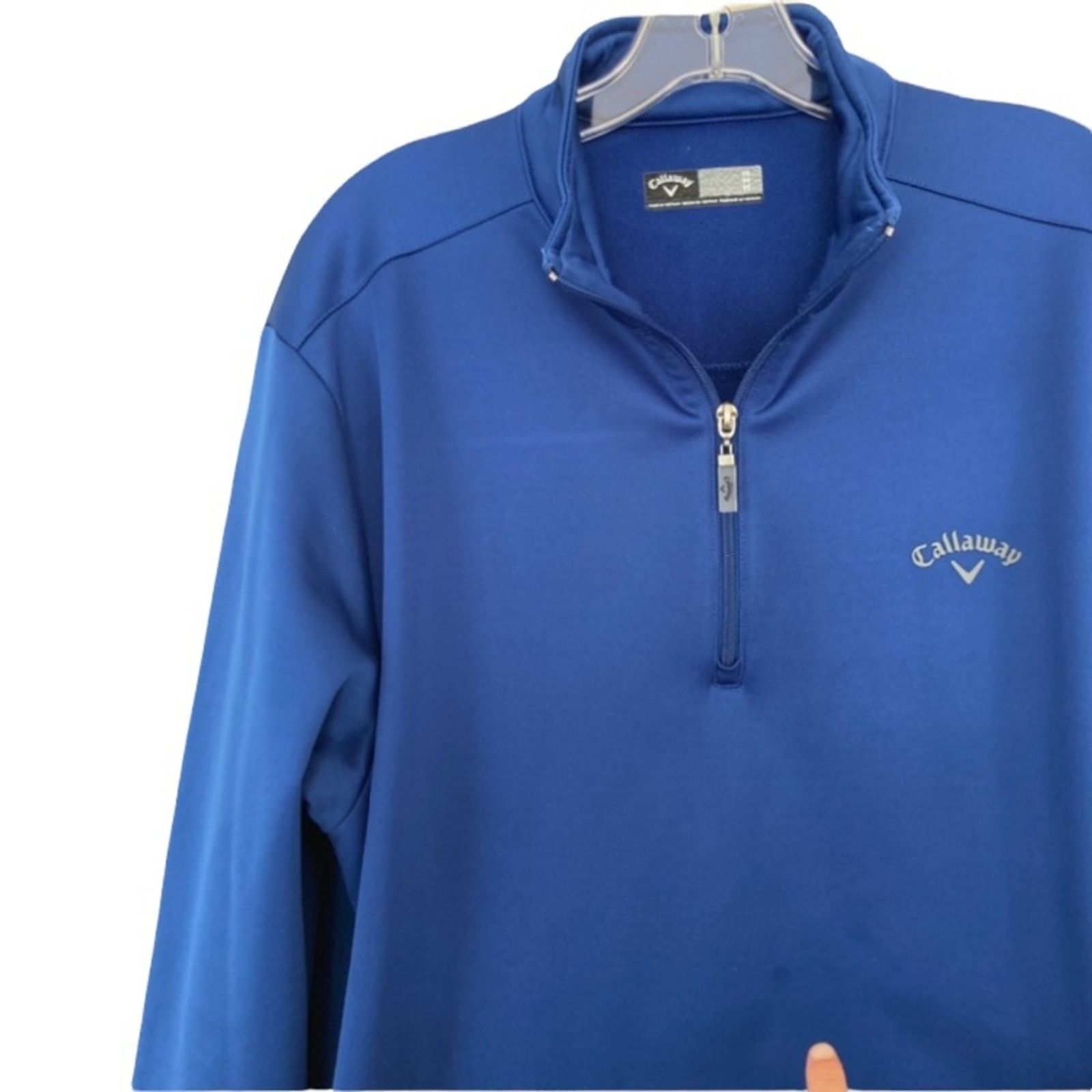 Callaway Callaway Blue Quarter Zip Sweater Sz M Size US M / EU 48-50 / 2 - 2 Thumbnail