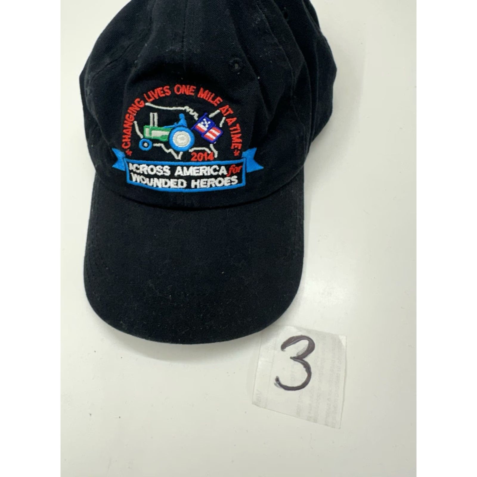 Vintage VINTAGE Unbranded Baseball Hat 2014 Across America for Wounded Heros Black Adjustable Size ONE SIZE - 8 Thumbnail