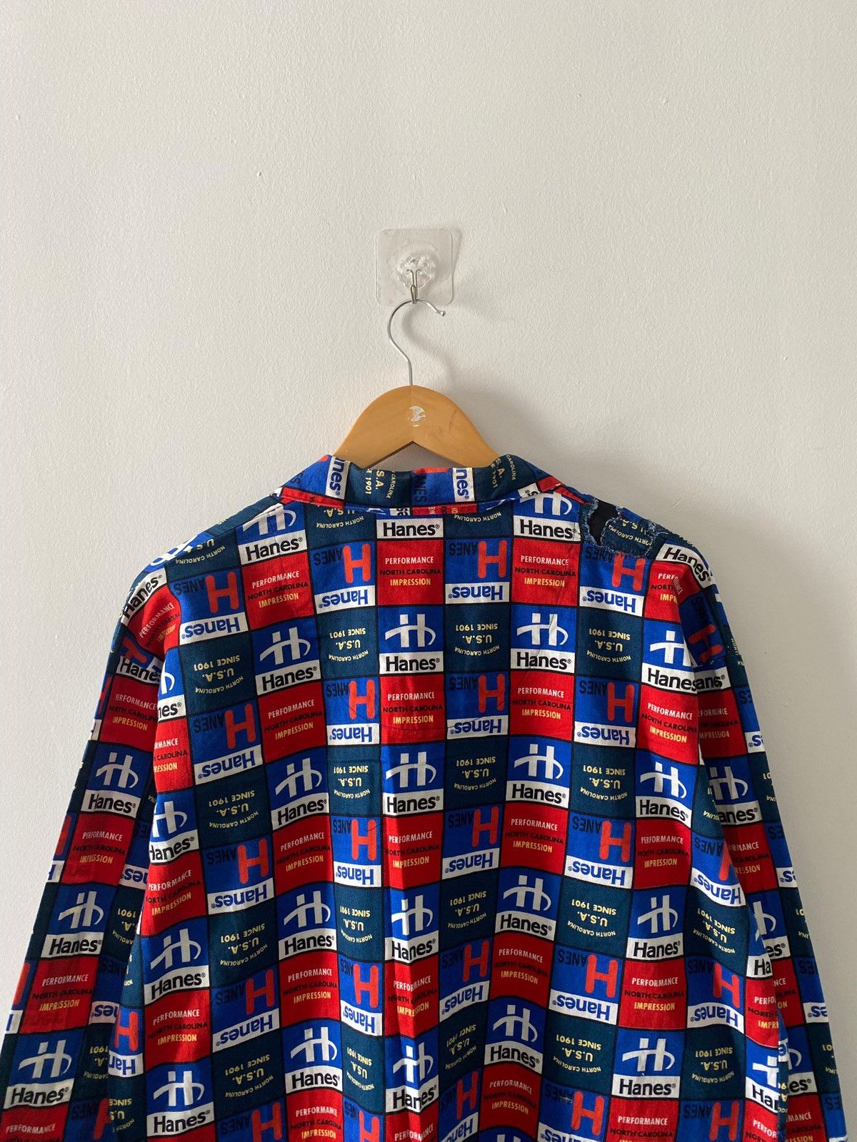 Hanes 90’s Hanes Fullprint Button Shirt Size US L / EU 52-54 / 3 - 6 Thumbnail