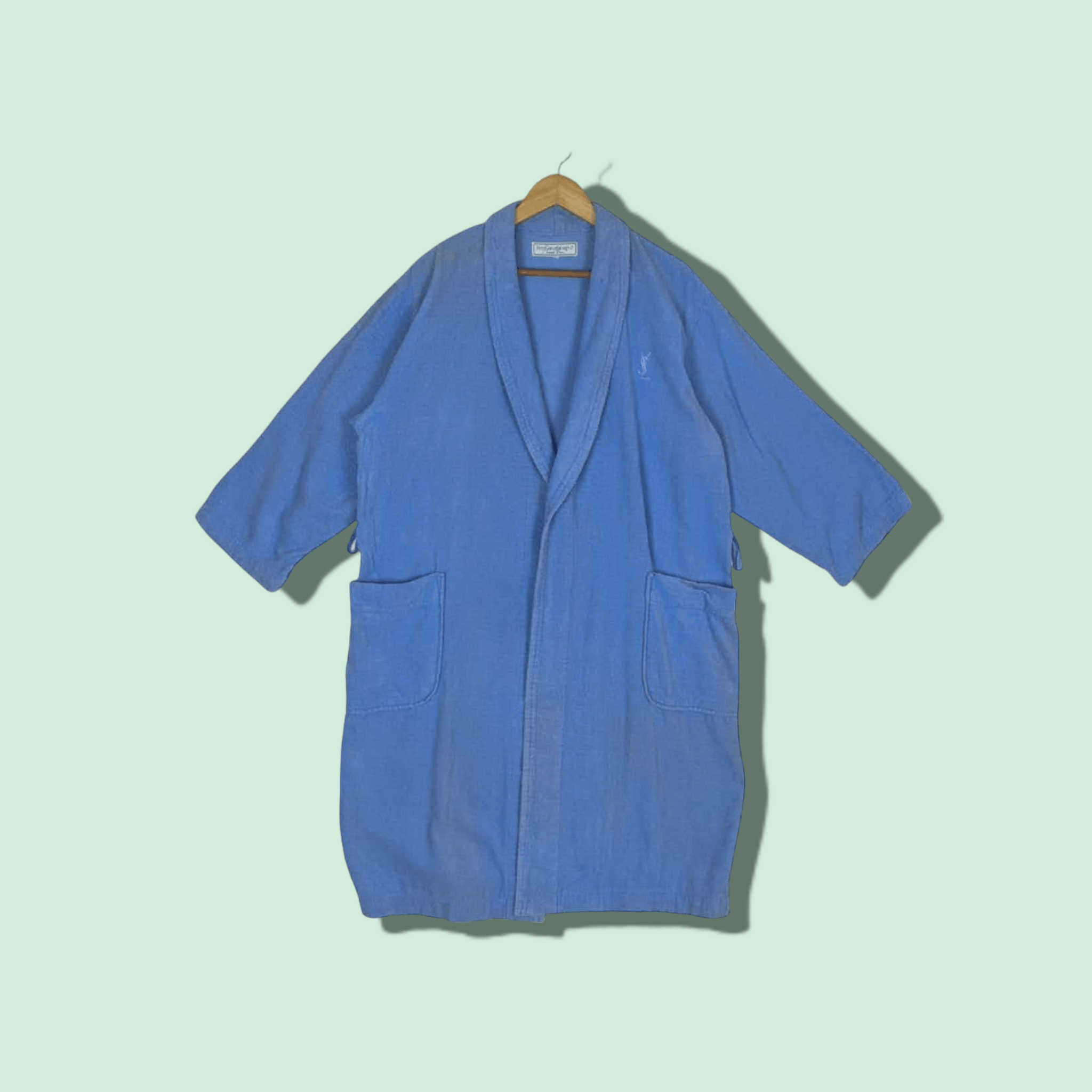 Vintage Vintage 90's YVES SAINT LAURENT Bathrobe Jacket Size US L / EU 52-54 / 3 - 1 Thumbnail