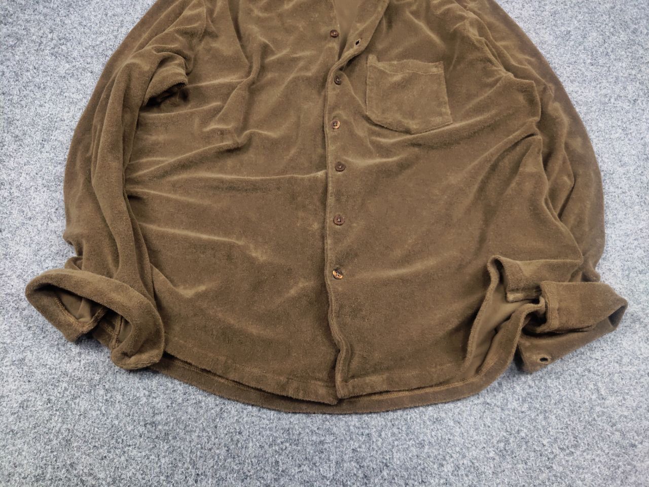 Other Plus 315 Designed in Lisbon Overshirt Button Velour brown Size US XL / EU 56 / 4 - 5 Thumbnail