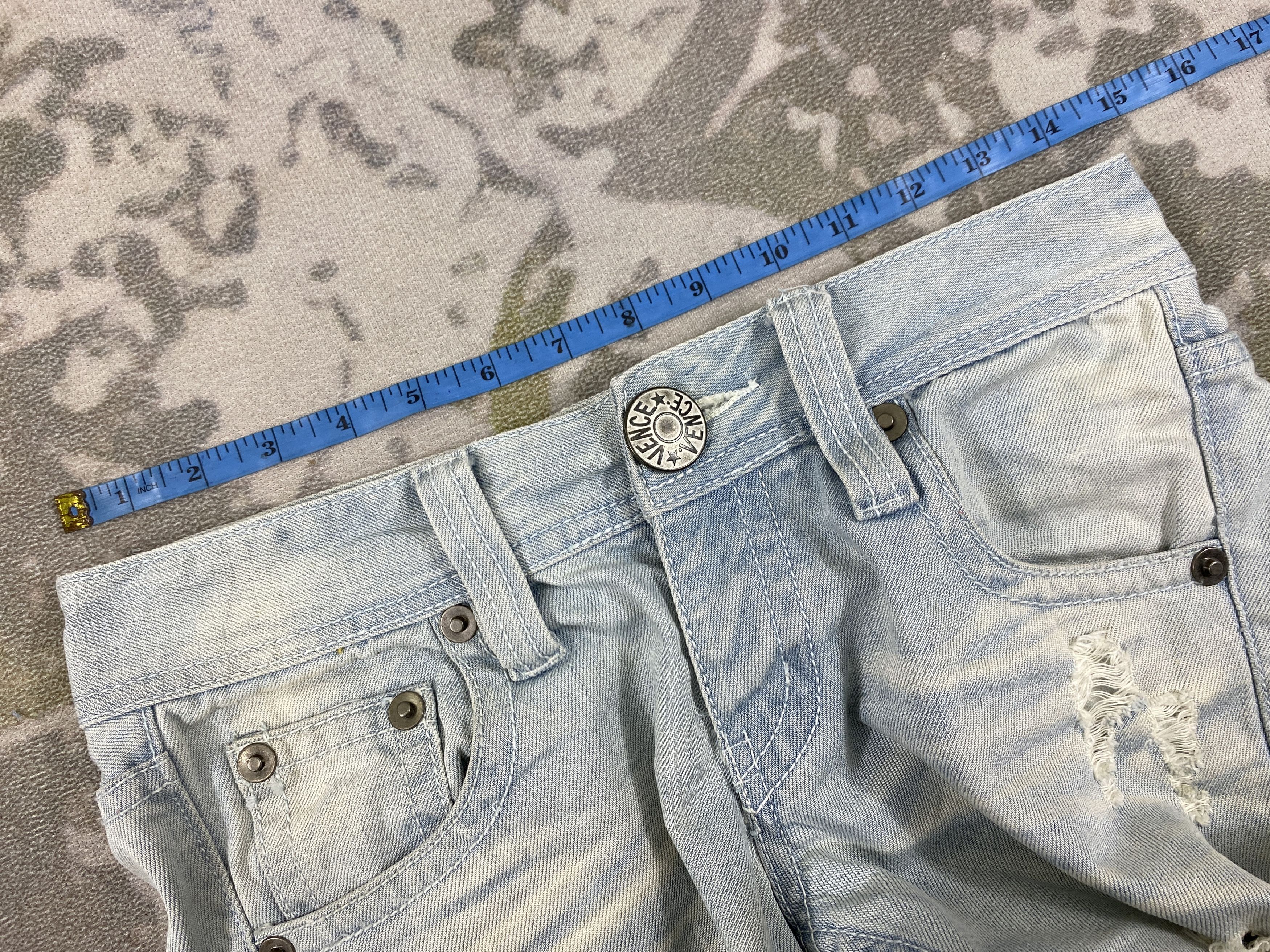 Hysteric Glamour Distressed Light Blue Vence Freak Jeans 29x30.5 Denim JN3510 Size US 29 - 5 Thumbnail