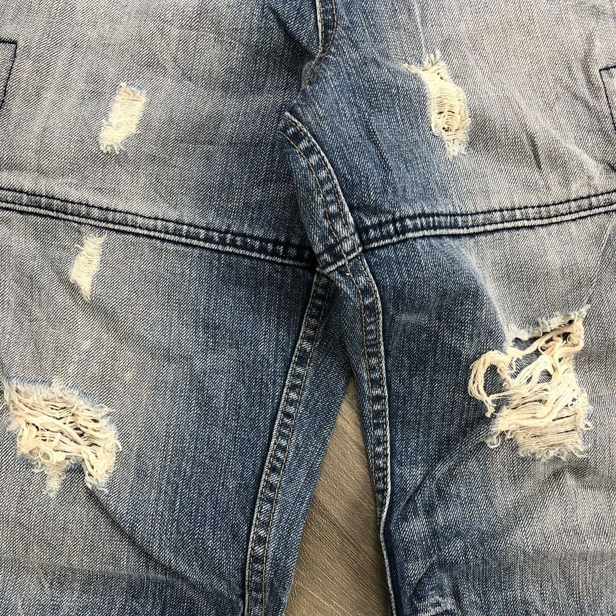 PPFM 2000s PPFM Distressed Faded Punk Lgb Style Bondage Jeans Y2K Size US 32 / EU 48 - 4 Thumbnail