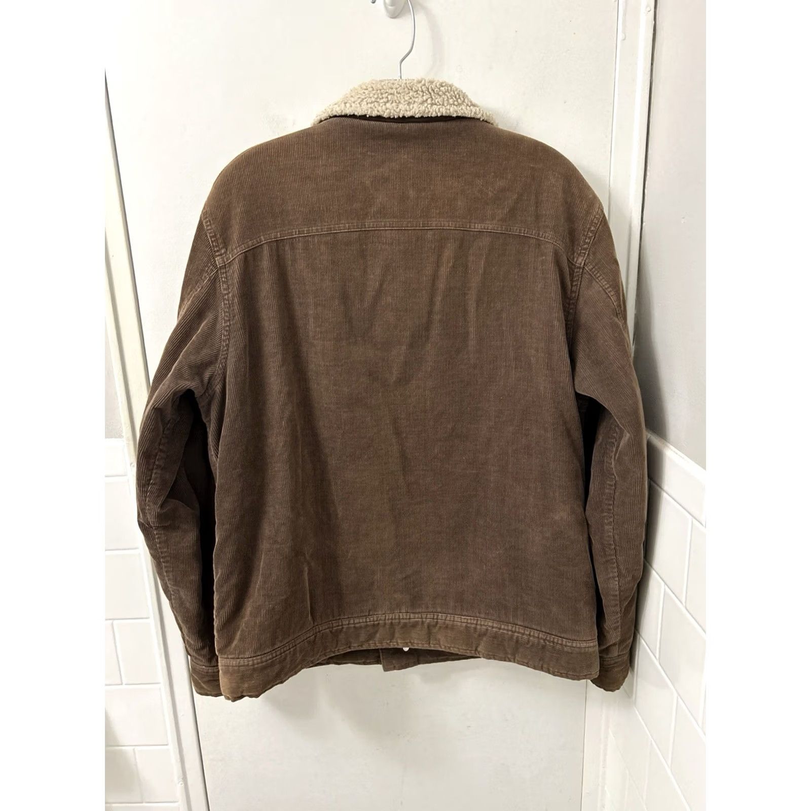 Vintage VTG Tony Hawk Corduroy Trucker Jacket Mens Large Brown Sherpa Lined Skater Jacket Size US L / EU 52-54 / 3 - 6 Thumbnail