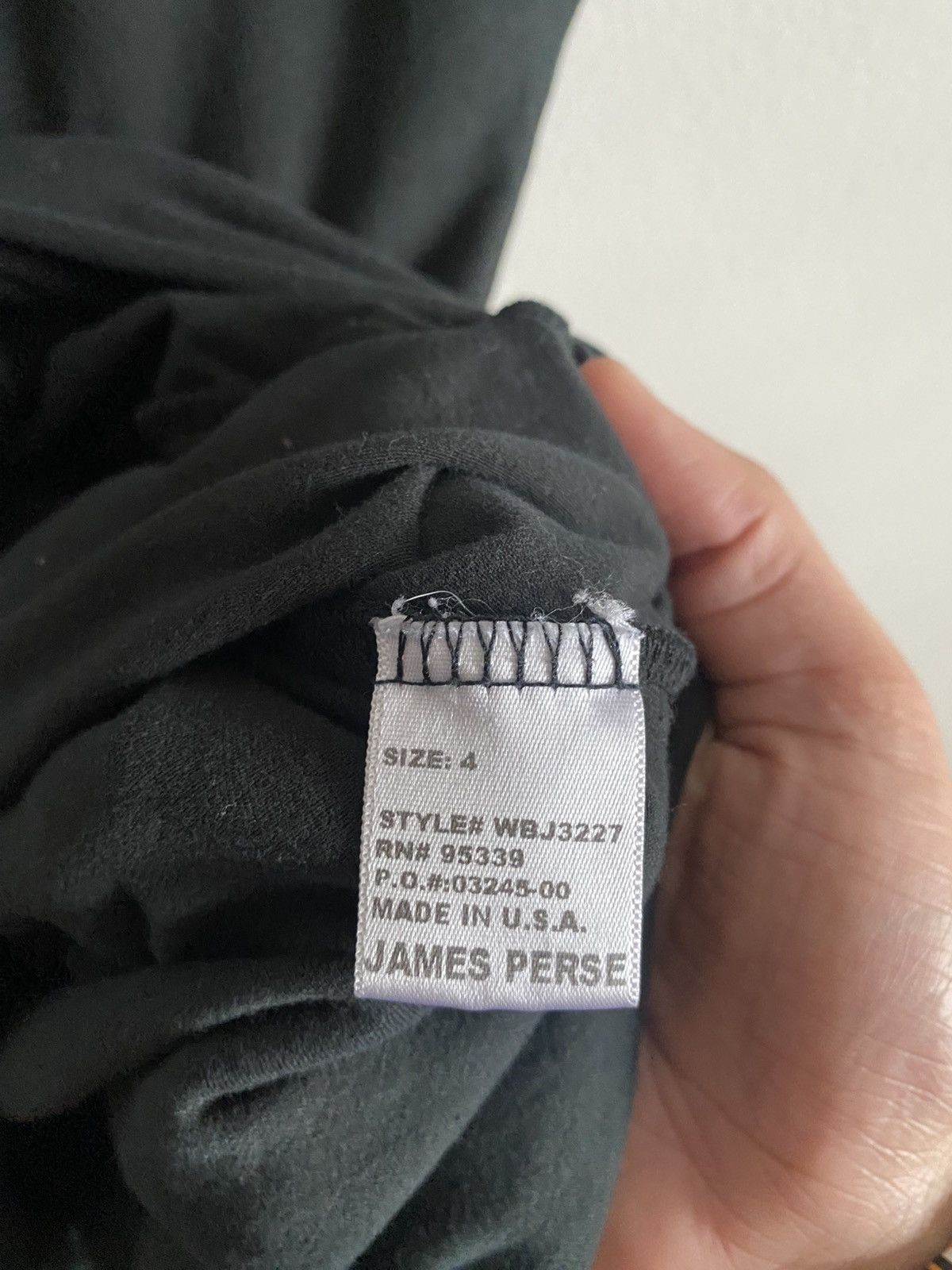 James Perse James Perse Black Tee Pima Cotton Top Size M / US 6-8 / IT 42-44 - 5 Thumbnail
