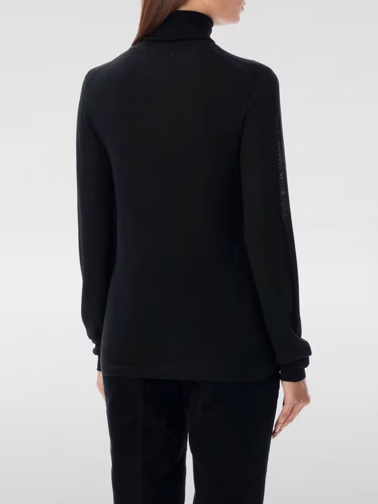 Saint Laurent Paris o1y0126 Turtleneck Sweater in Black Size XS / US 0-2 / IT 36-38 - 2 Thumbnail