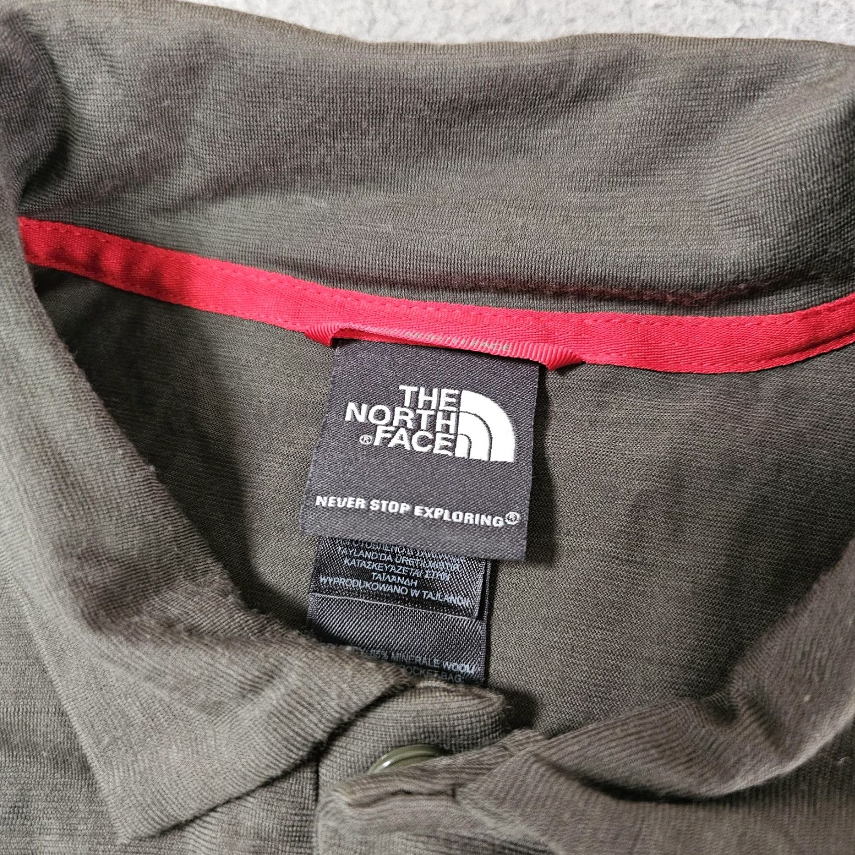 The North Face The North Face Polo Shirt Mens Medium Green Minerale Wool Blend Outdoor Casual Shirt Size US M / EU 48-50 / 2 - 3 Thumbnail