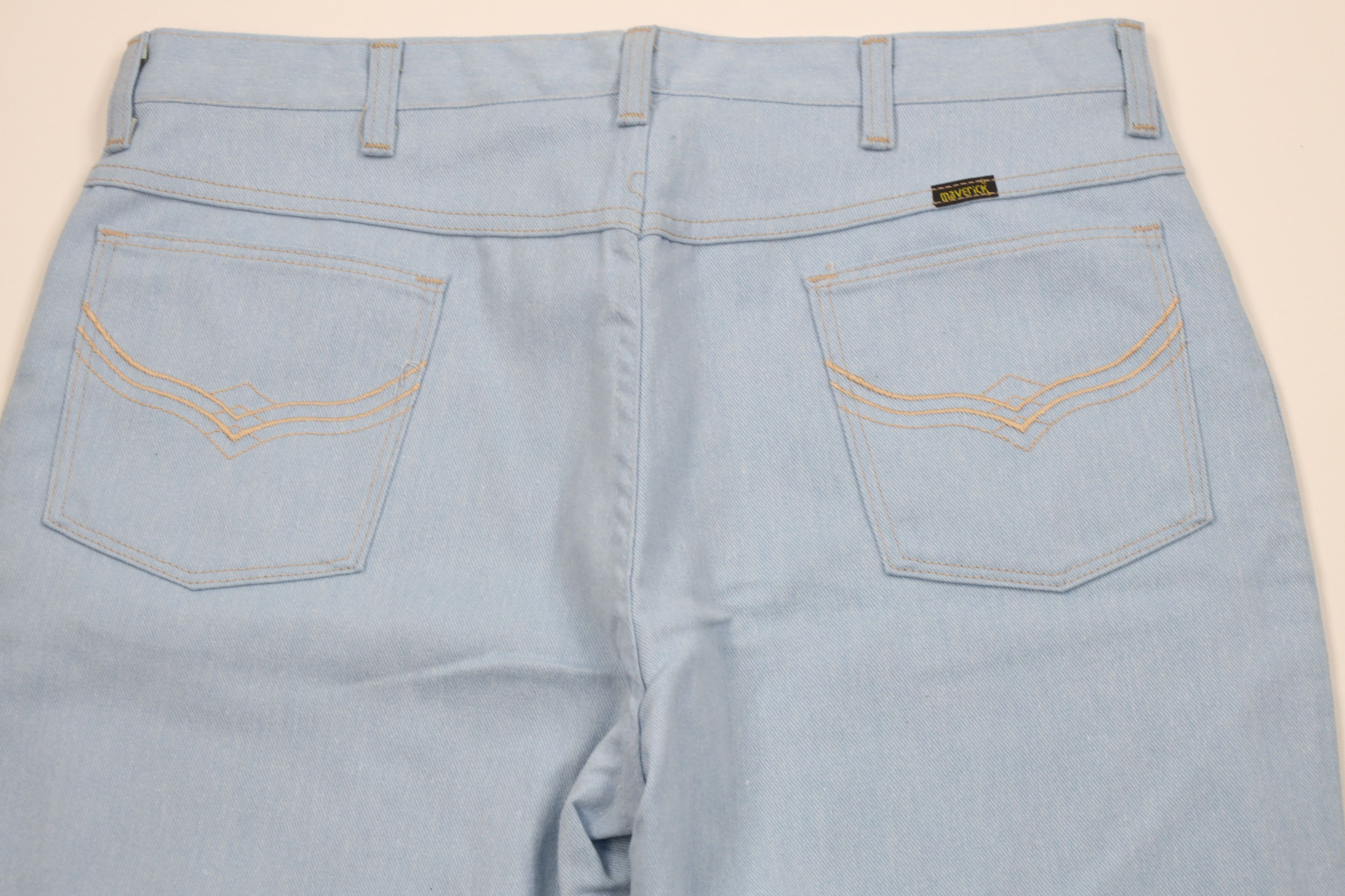 Vintage Deadstock Vintage 70s Streetwear Wide Leg Denim Jeans USA Size US 38 / EU 54 - 9 Thumbnail