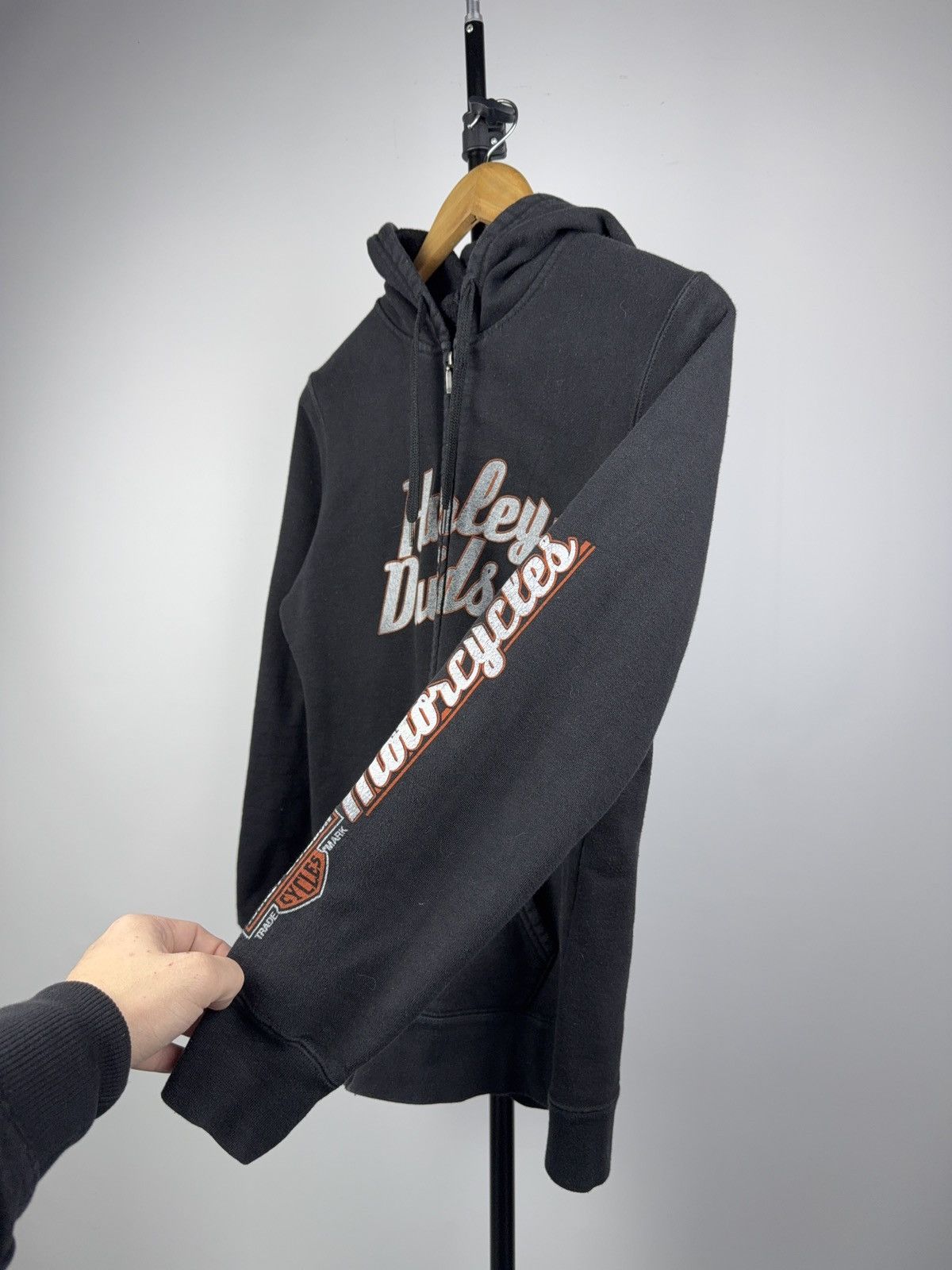Harley Davidson Vintage 2018 Harley-Davidson Bergstrasse Germany Zip Hoodie Size S / US 4 / IT 40 - 5 Thumbnail