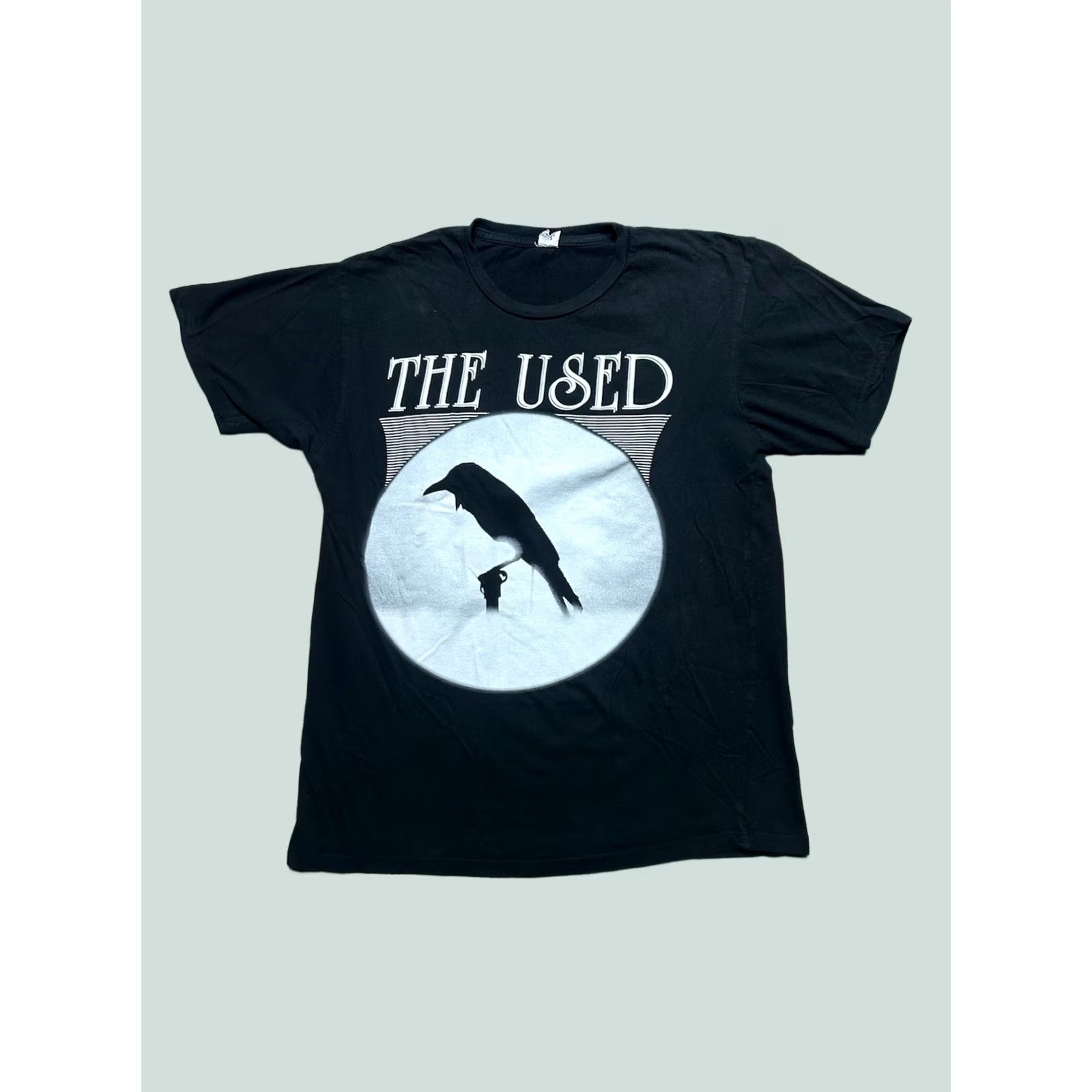 Vintage PUNK The used band T-Shirt Crow graphic emo screamo pop punk distressed Large Black Mens T-Shirt Size US L / EU 52-54 / 3 - 1 Thumbnail