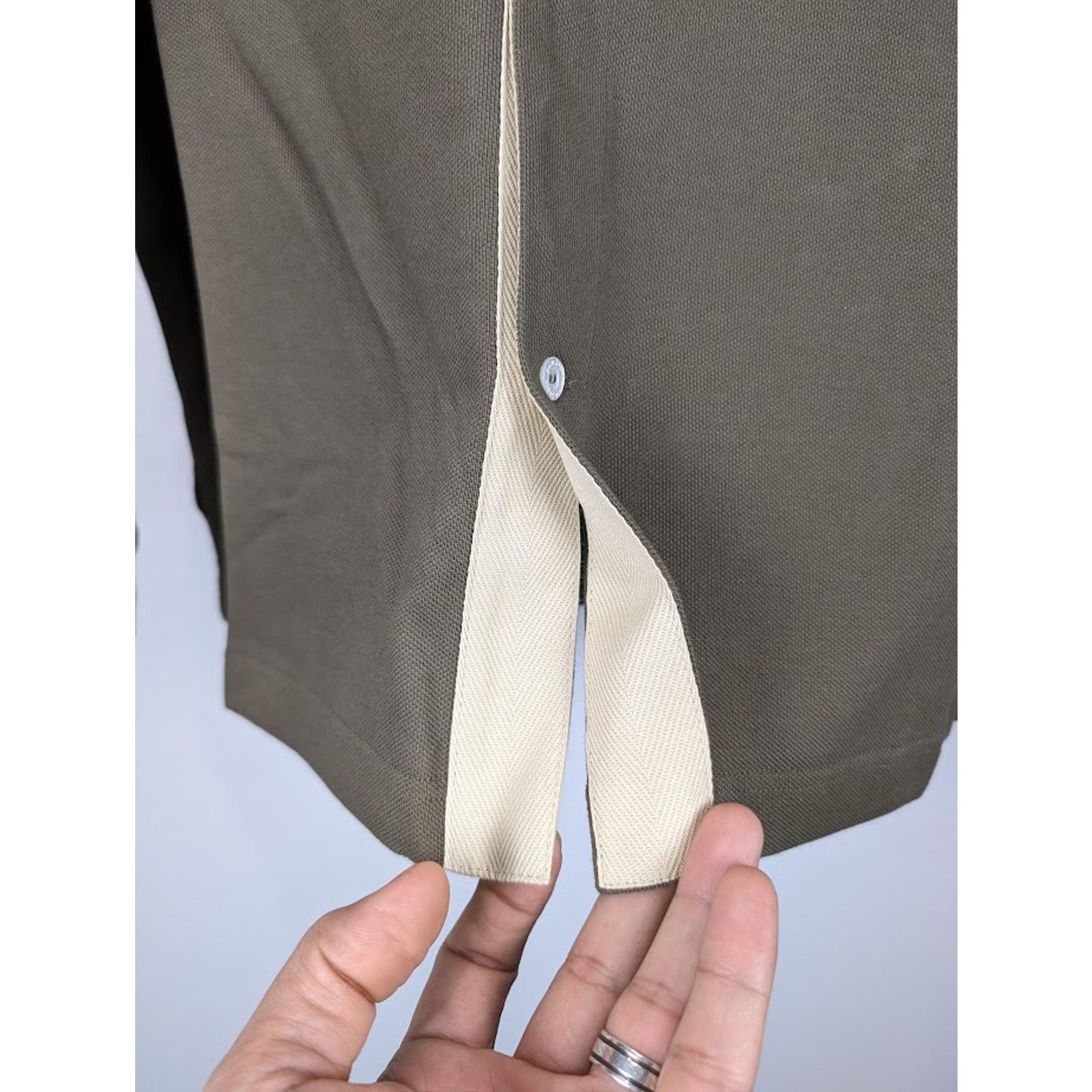 Palm Angels o1rshd1 PA Monogram Piquet Track Shirt in Brown Size US XS / EU 42 / 0 - 11 Thumbnail