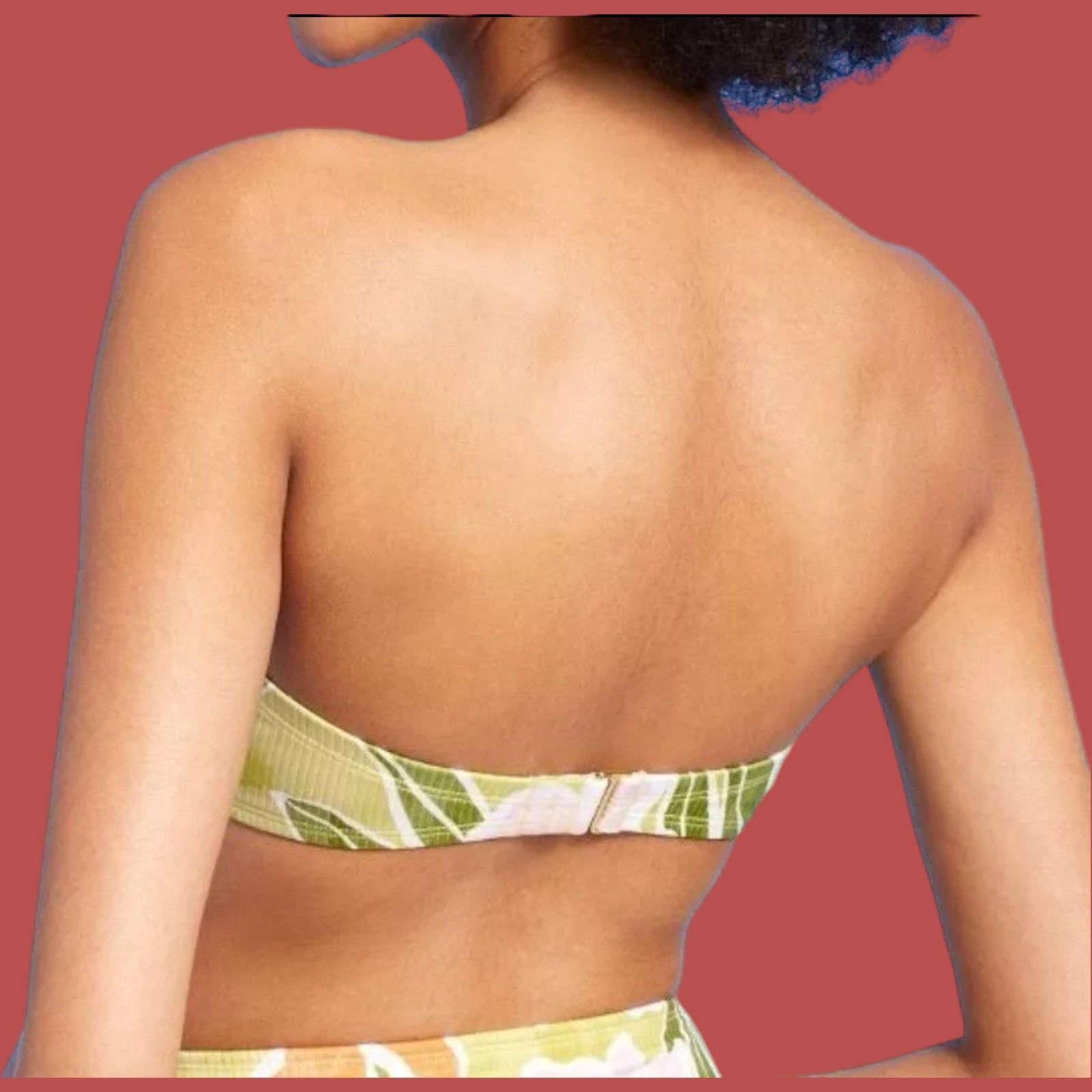 Other Shade & Shore - Women's Ribbed Hidden Underwire Bandeau Biki Size ONE SIZE - 2 Thumbnail
