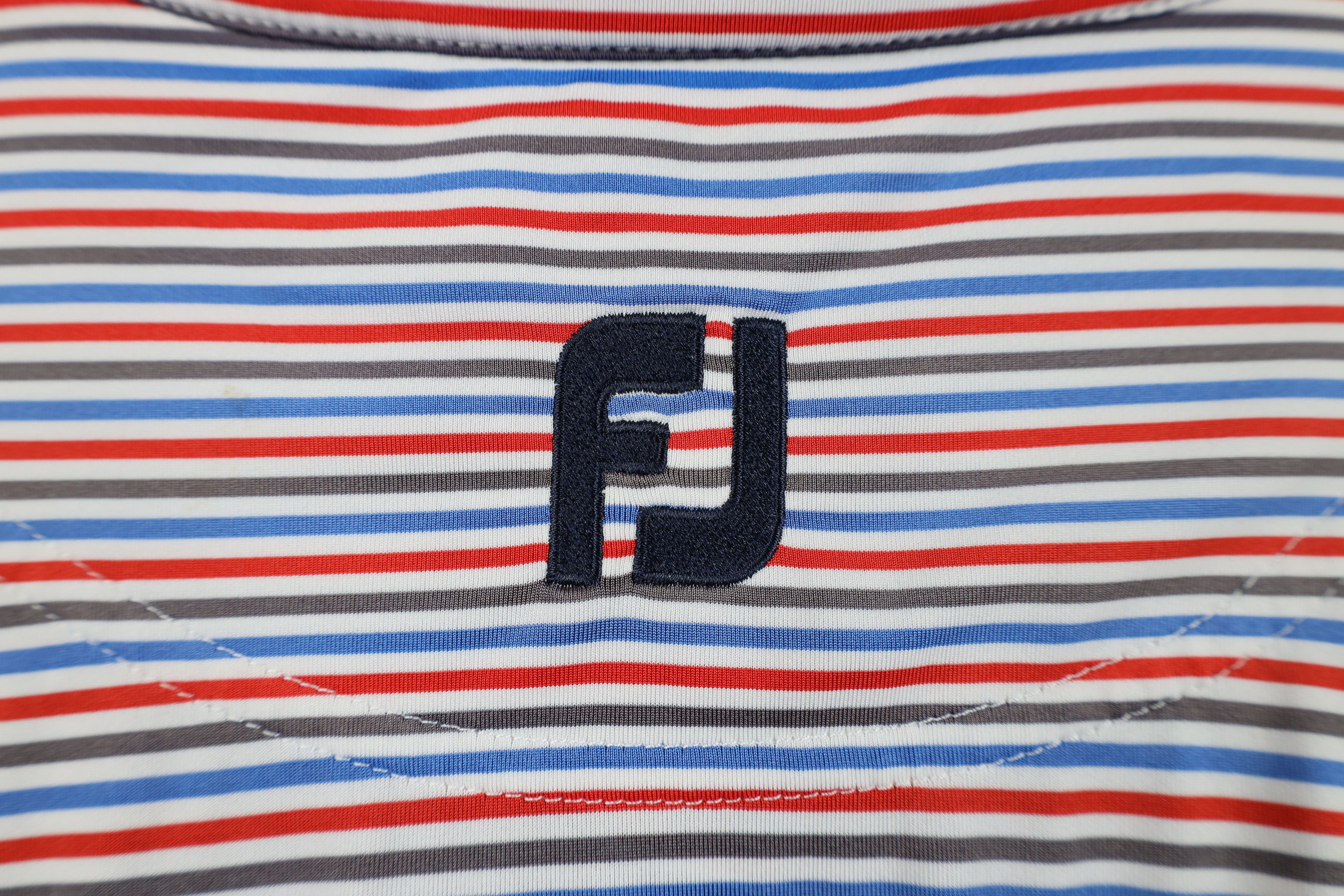 Footjoy FootJoy Block Stretch Collared Button Down Golf Polo Shirt Size US XL / EU 56 / 4 - 10 Thumbnail