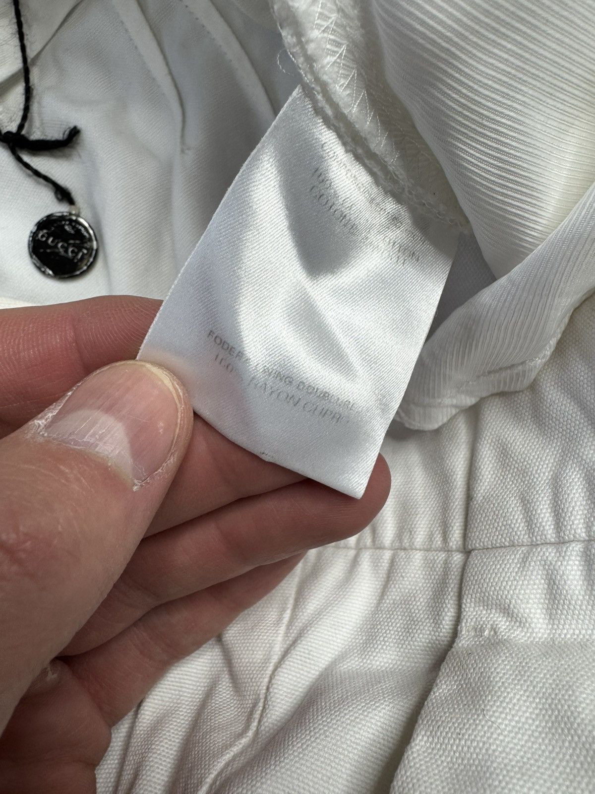 Gucci × Tom Ford × Vintage Vintage Gucci Tom Ford Era 90's White Pants Size 30" / US 8 / IT 44 - 6 Thumbnail
