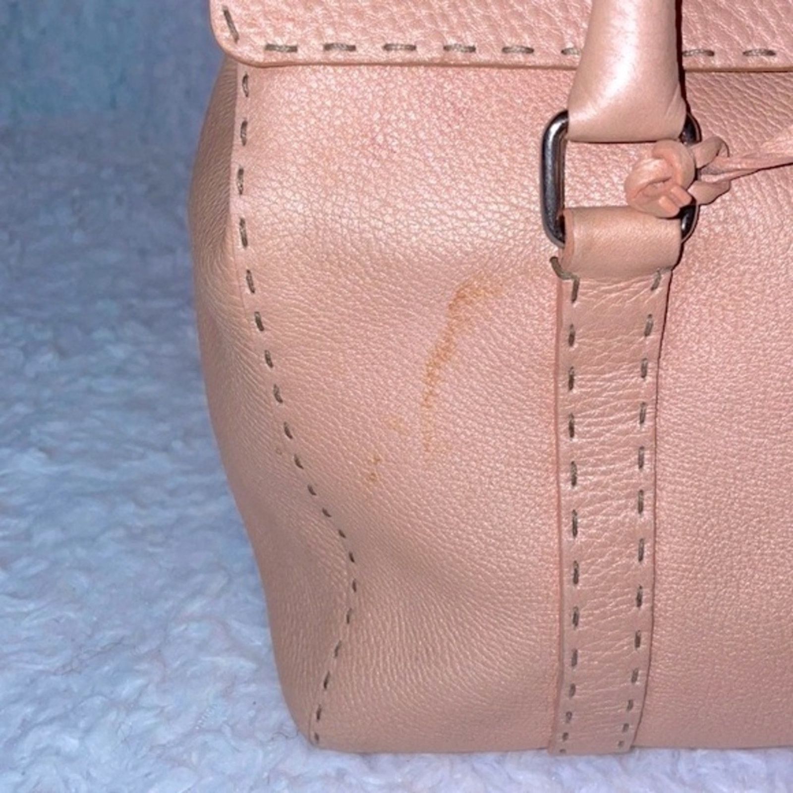 Fendi Fendi Selleria Linda Large Pink Leather Flap Tote Size ONE SIZE - 7 Thumbnail