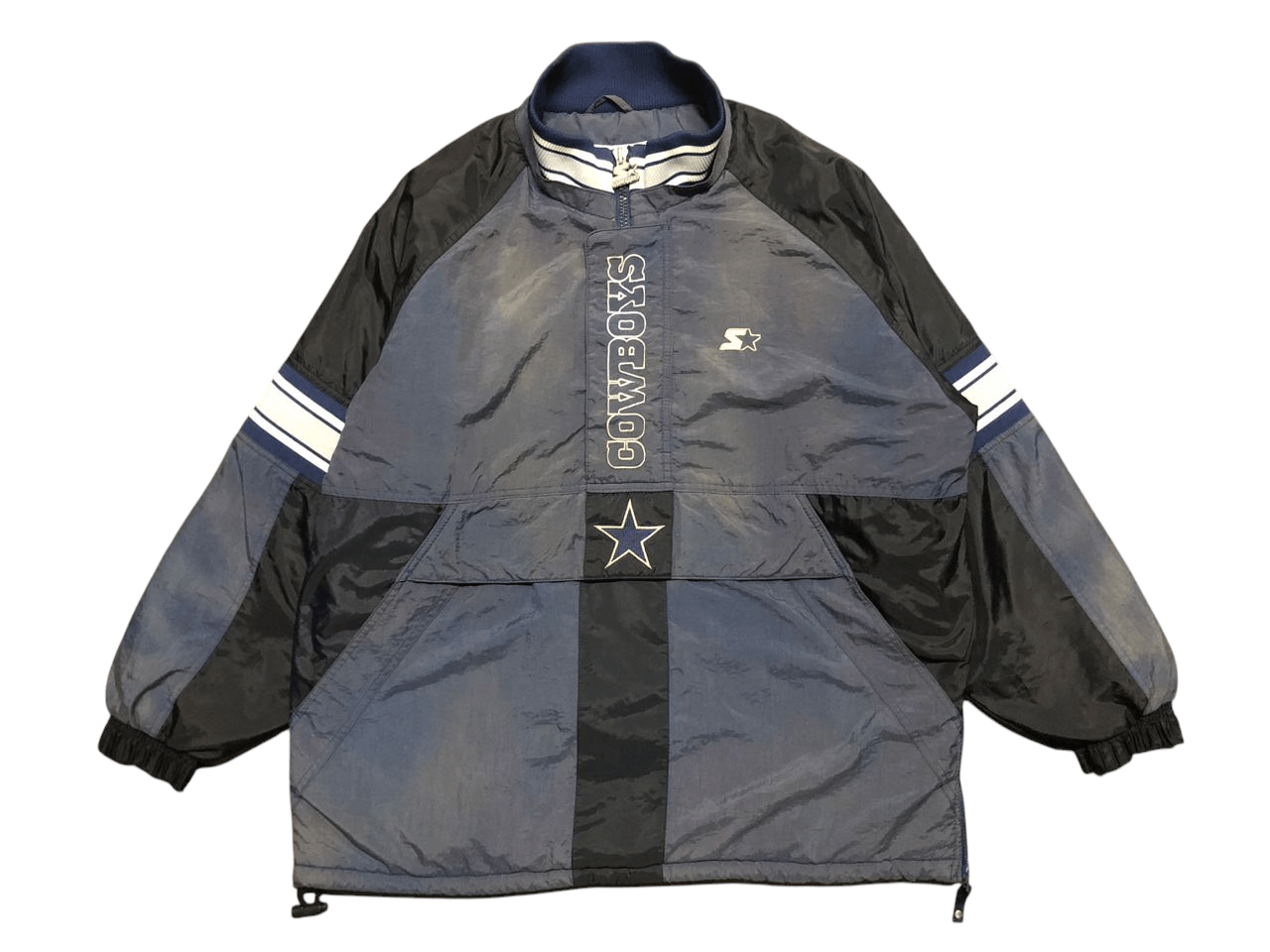 Starter Vintage Starter NFL Cowboy Anorak Jacket Sunfaded Faded Size US L / EU 52-54 / 3 - 1 Thumbnail