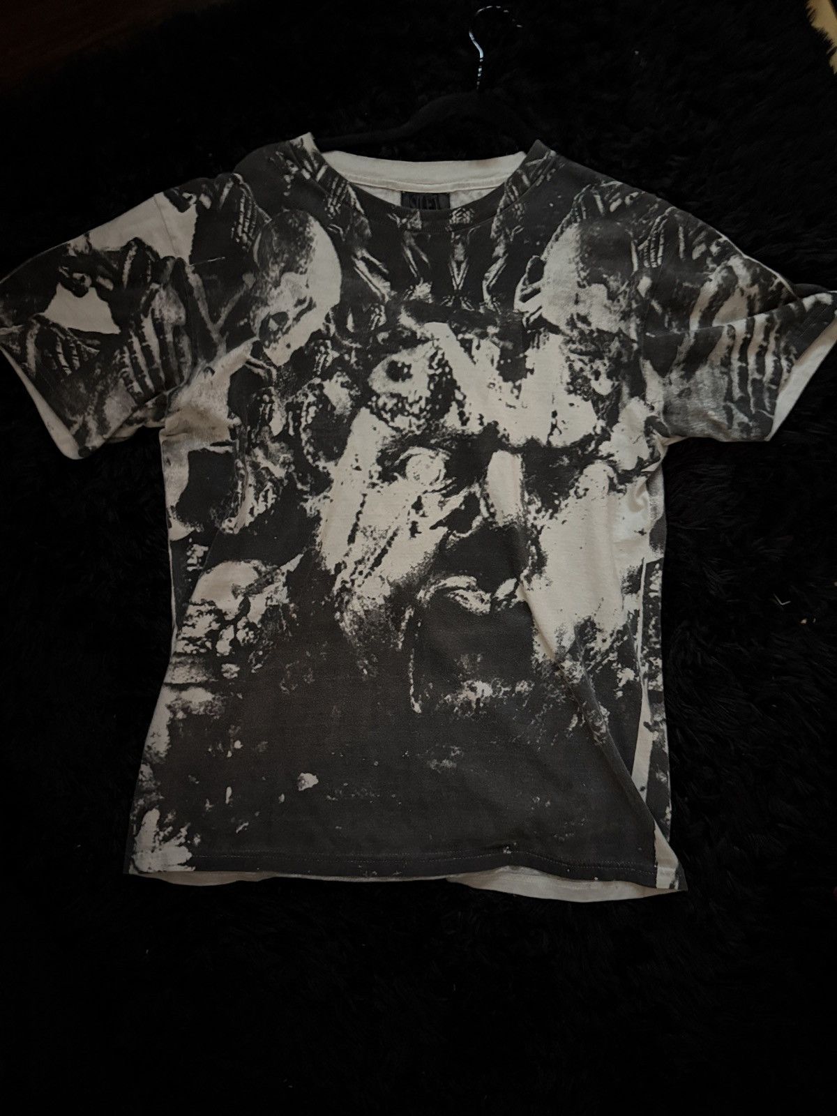 Other Black and White Silet #001812 Graphic Tee Size US M / EU 48-50 / 2 - 2 Thumbnail
