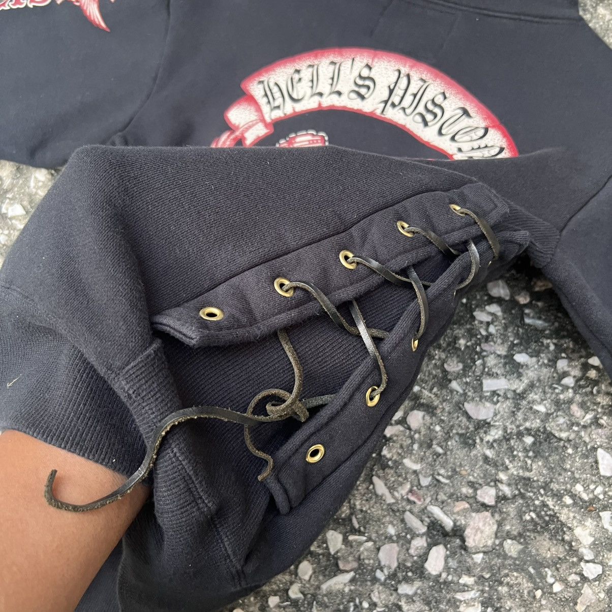 Japanese Brand “SKULL”KNOCKING ON HELL DOOR ZIP UP RIDE HOODIE Size US S / EU 44-46 / 1 - 8 Thumbnail