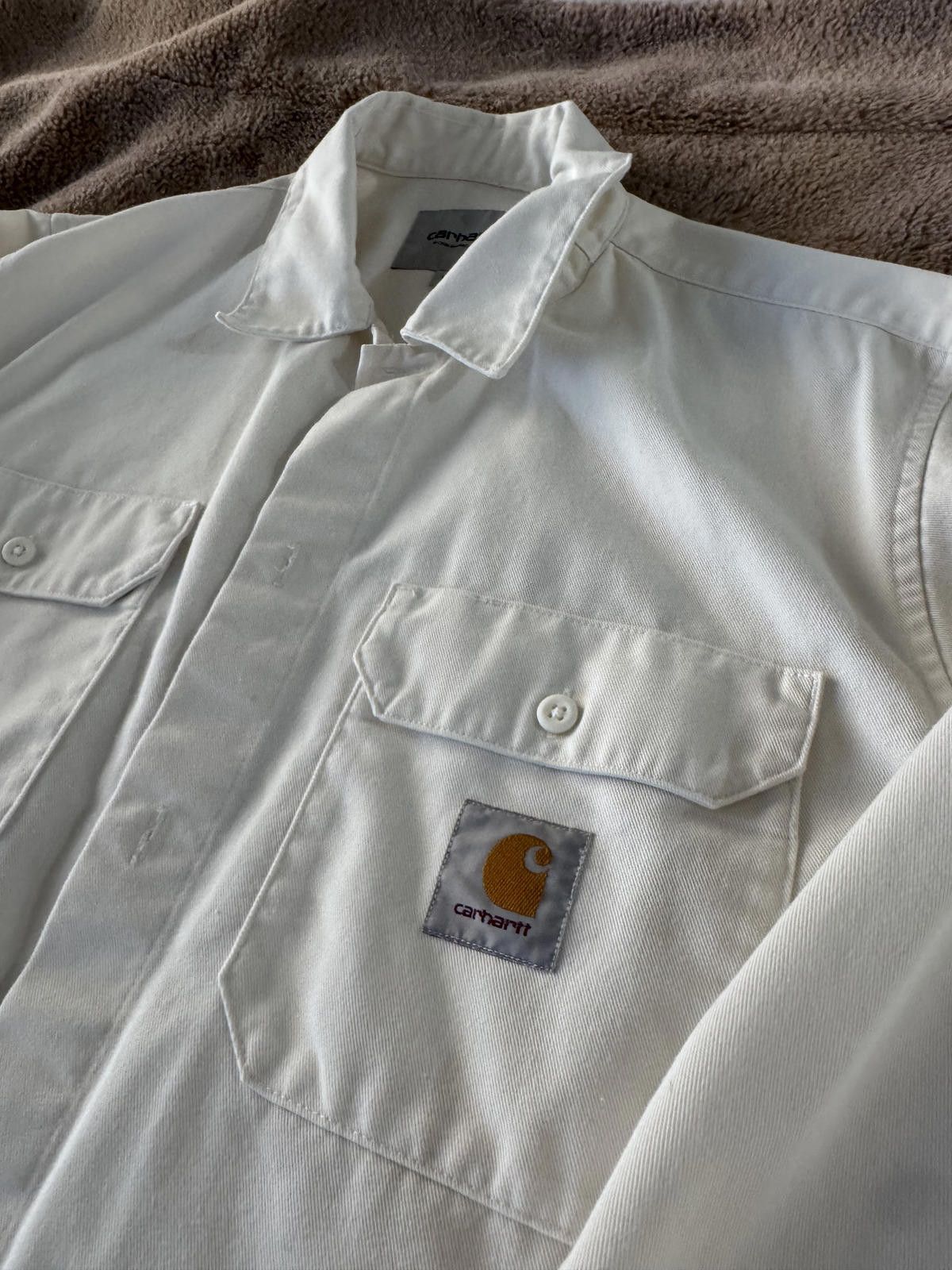 Carhartt Carhartt White Workwear Shirt Jacket Size US L / EU 52-54 / 3 - 2 Thumbnail
