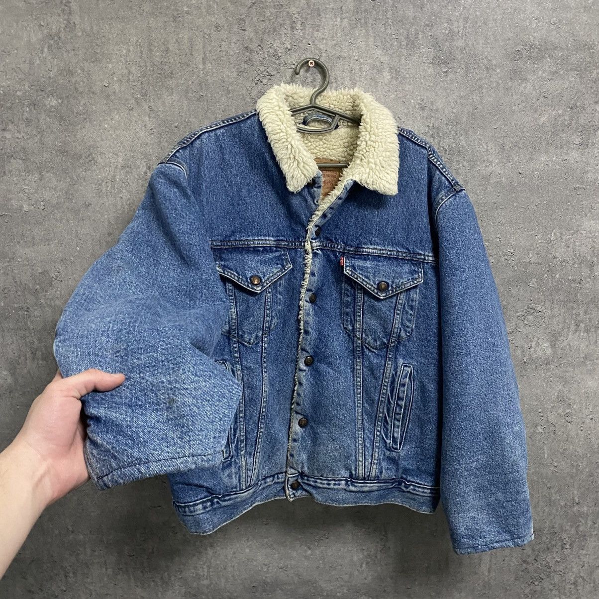 Levi's 90s Vintage Levis Denim Jean Jacket Size US XL / EU 56 / 4 - 2 Thumbnail