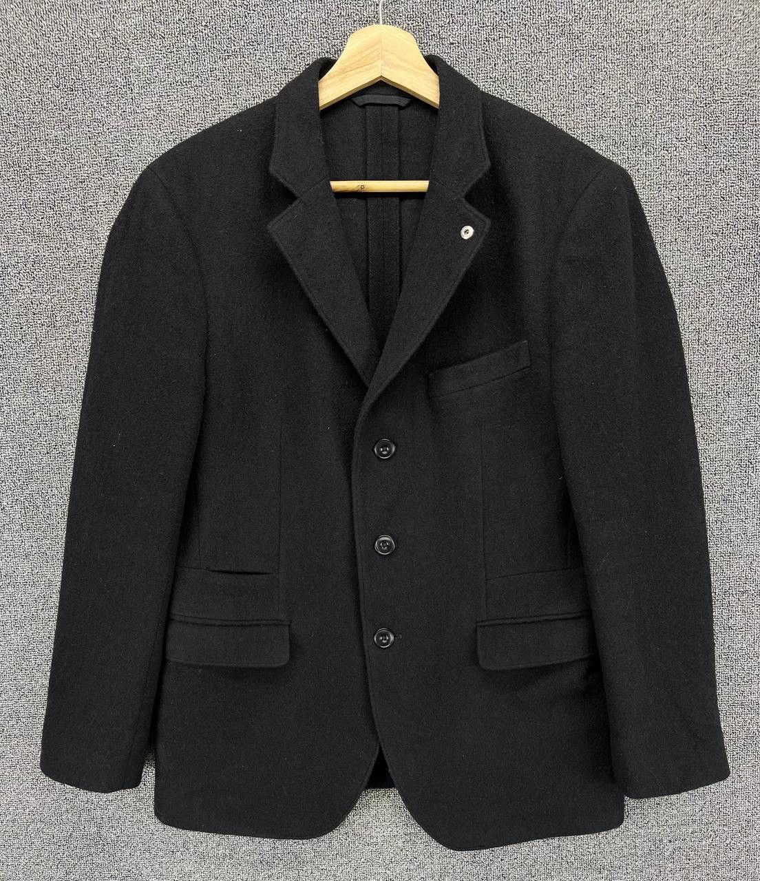 Lemaire × Uniqlo Lemaire X Uniqlo Black Wool Blazer Coat Jacket Size US M / EU 48-50 / 2 - 1 Thumbnail