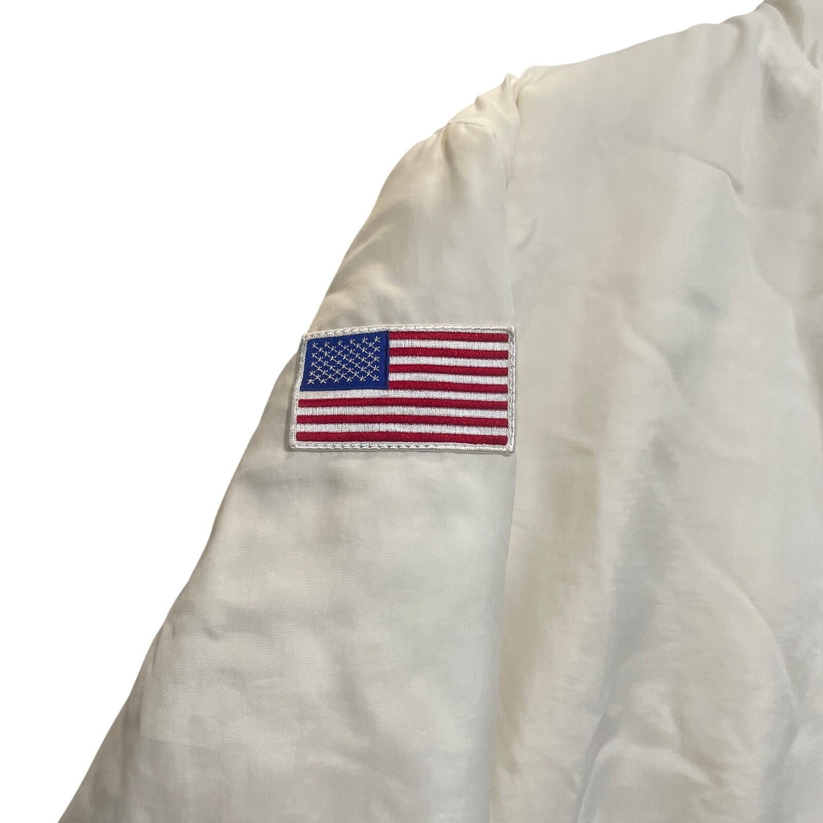 Ford Vintage 70s Ford Cobra White Sherpa Lined Full Zip Jacket XL Size US XL / EU 56 / 4 - 4 Thumbnail